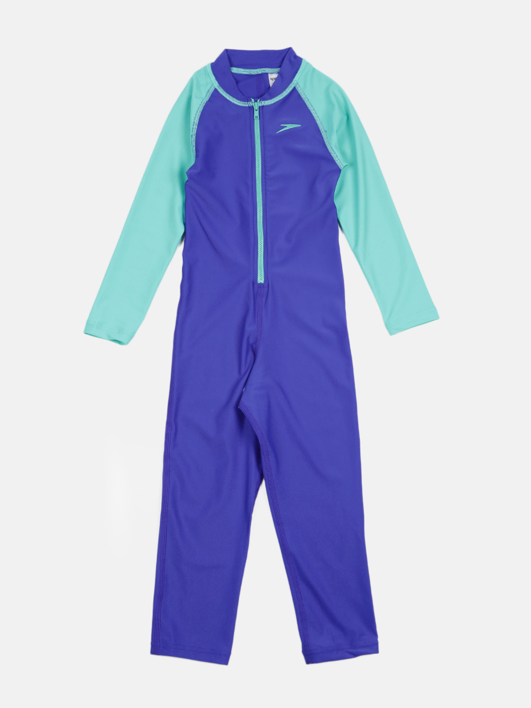 Speedo Girls Blue Colourblocked Bodysuit 804886A746