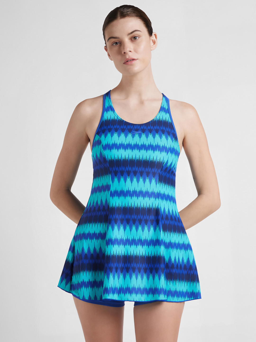 Speedo Blue Printed Swimwear 808876A801