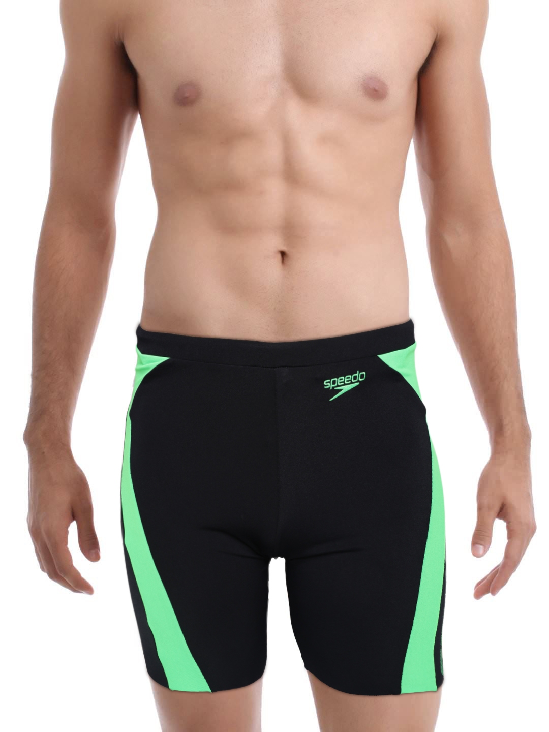Speedo Men Black Splice Jammer Swimming Trunks