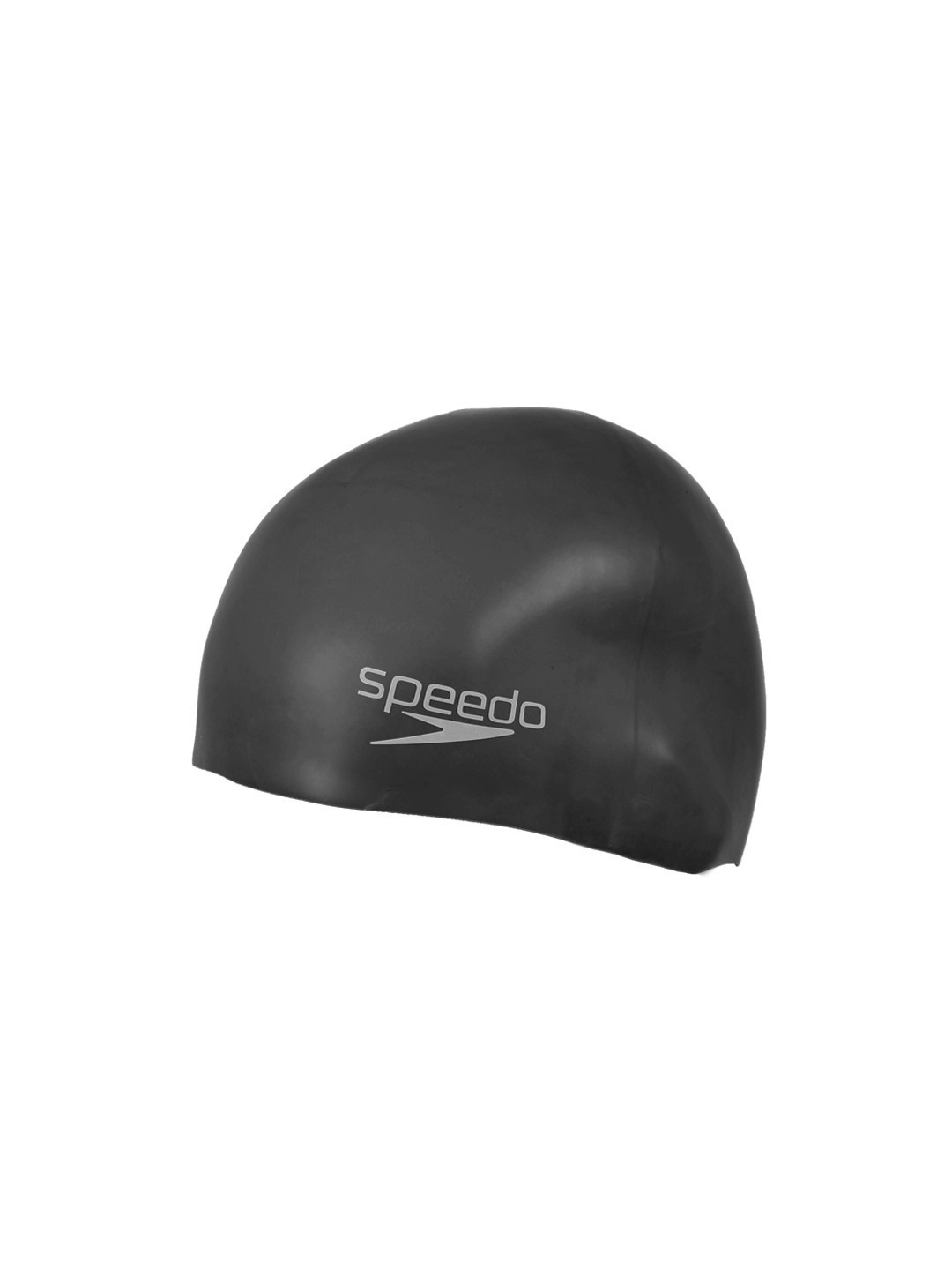 Speedo Unisex Black Flat Silicone Swim Cap