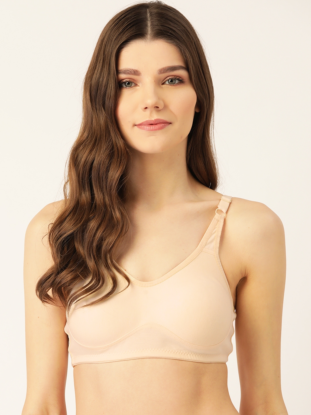 Buy Lady Lyka Nude Coloured Solid Non Wired Non Padded T Shirt Bra LIBERTY  03 - Bra for Women 13453156