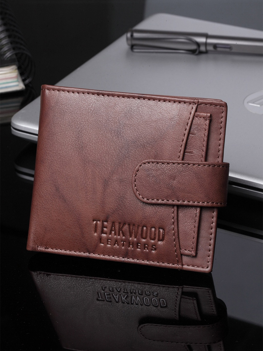 Teakwood Leathers Men Brown Solid Genuine Leather Wallet