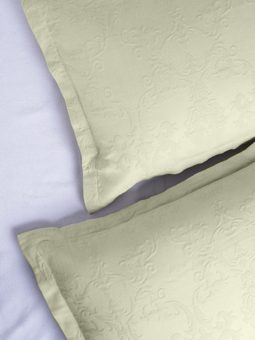 MASPAR Set of 2 Green 20'' x 30'' Rectangular Pillow Sham Covers