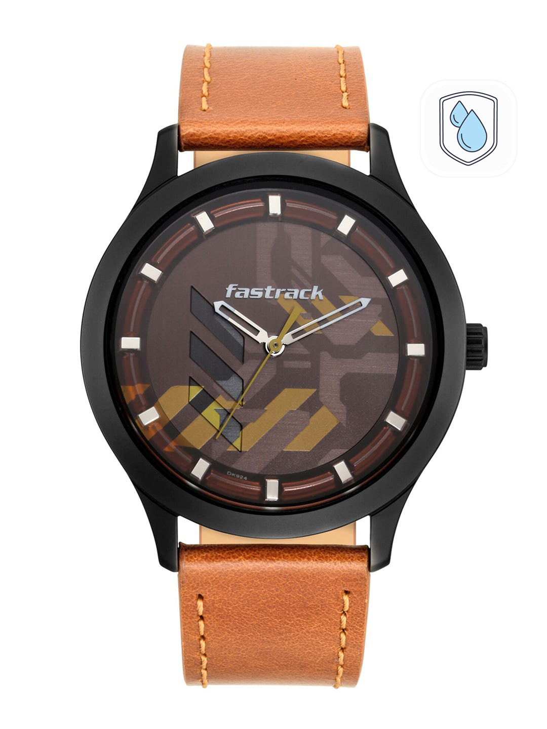 Fastrack Men Brown Analogue Watch 3250NL02