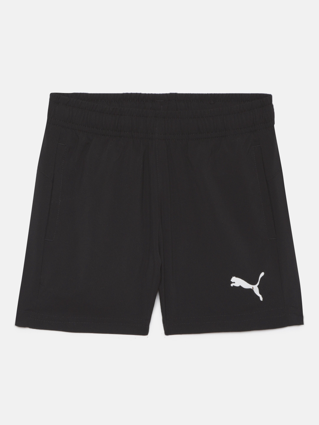 Puma Boys Black Solid Active Woven Sustainable Shorts