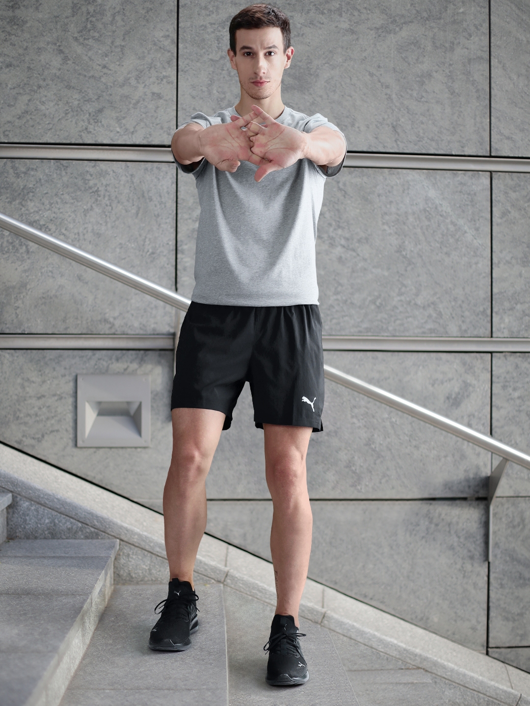Mens black sports shorts store