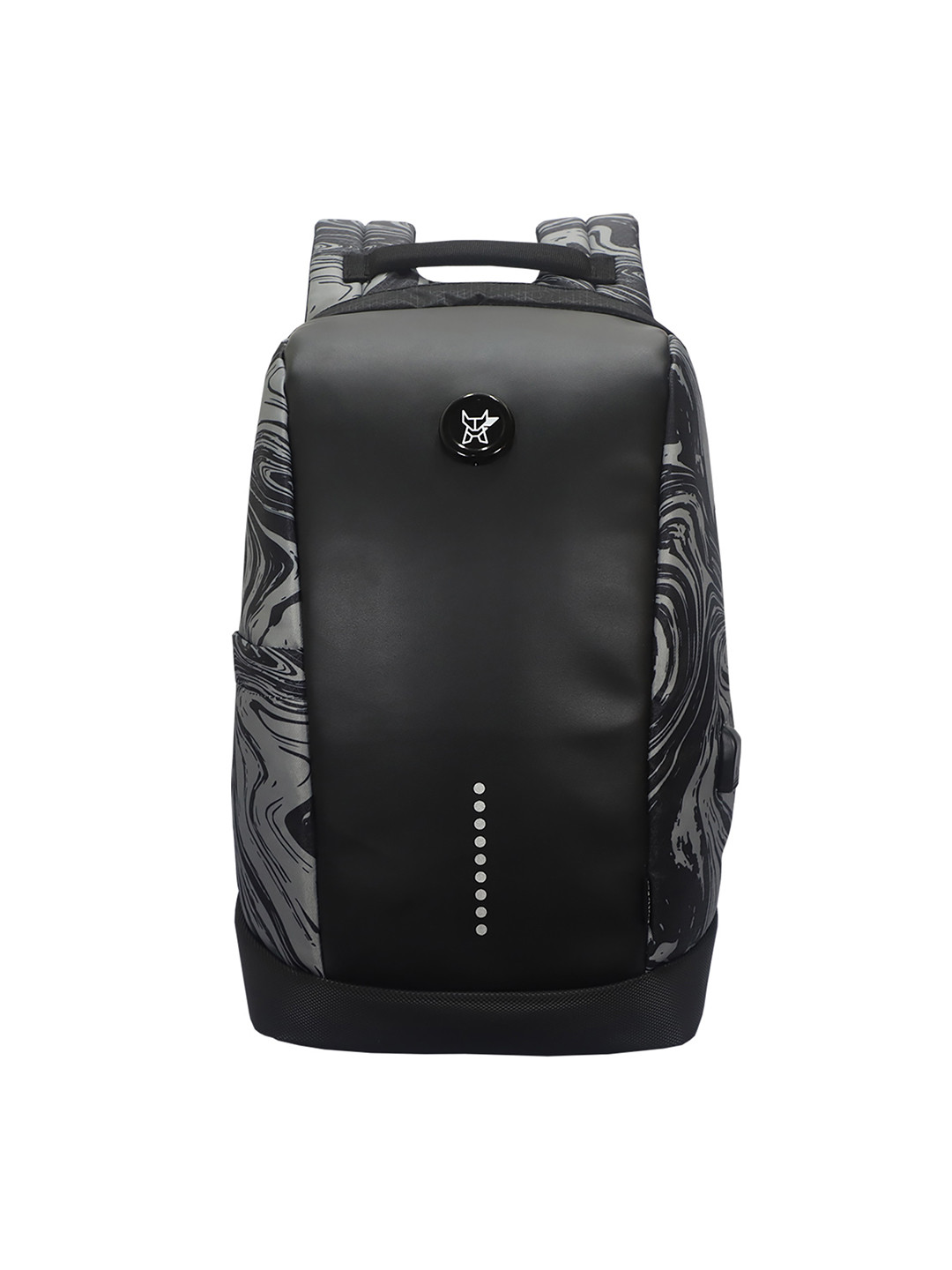 Arctic Fox Unisex Black & Grey Colorblocked Backpack