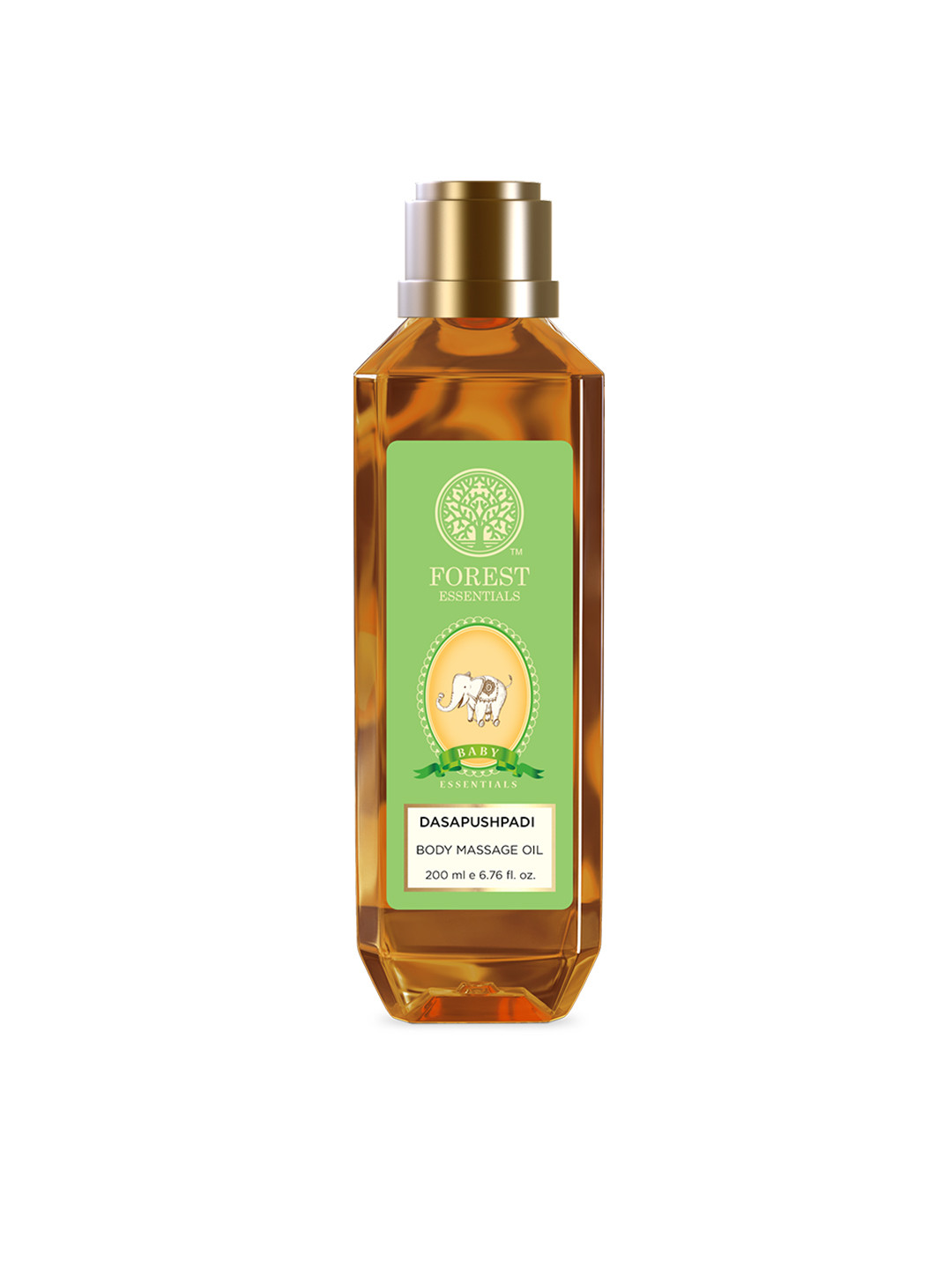Forest Essentials Dasapushpadi Ayurvedic Baby Body Massage Oil For Strong Muscles - 200 ml