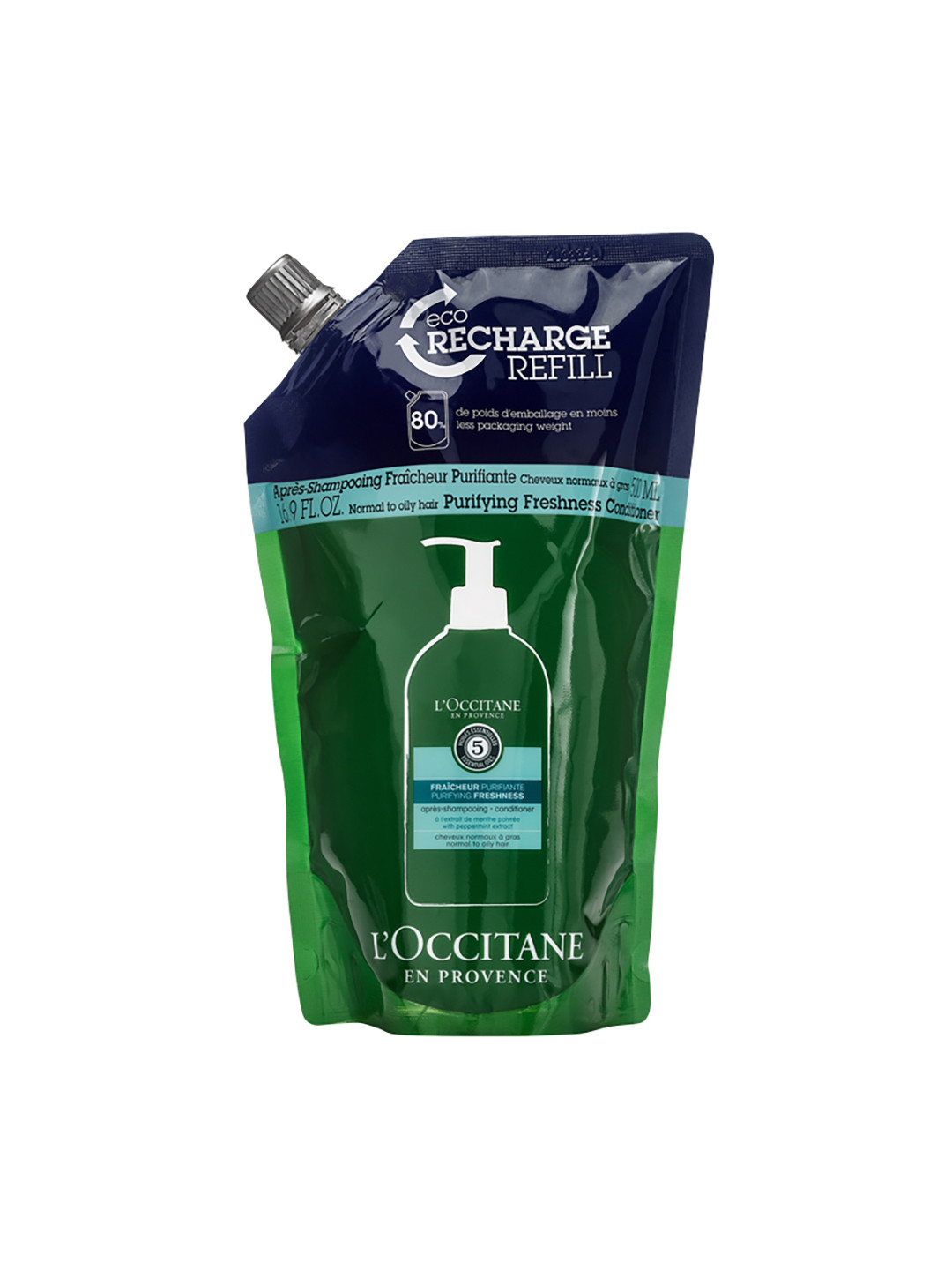 L'Occitane Purifying Freshness Hair Conditioner Refill- 500 ml