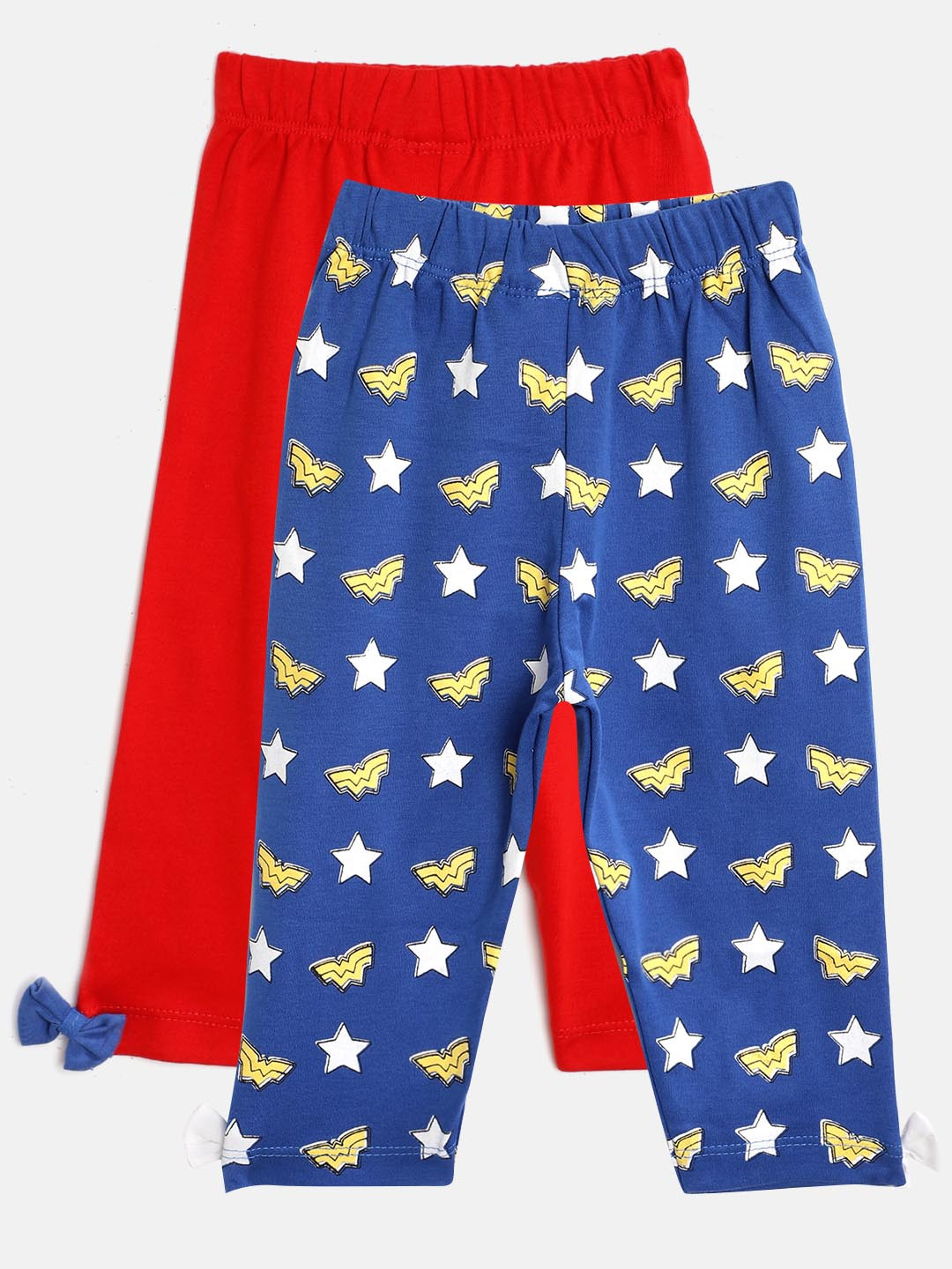 Moms Love Infant Girls Pack of 2 Assorted Pure Cotton Leggings