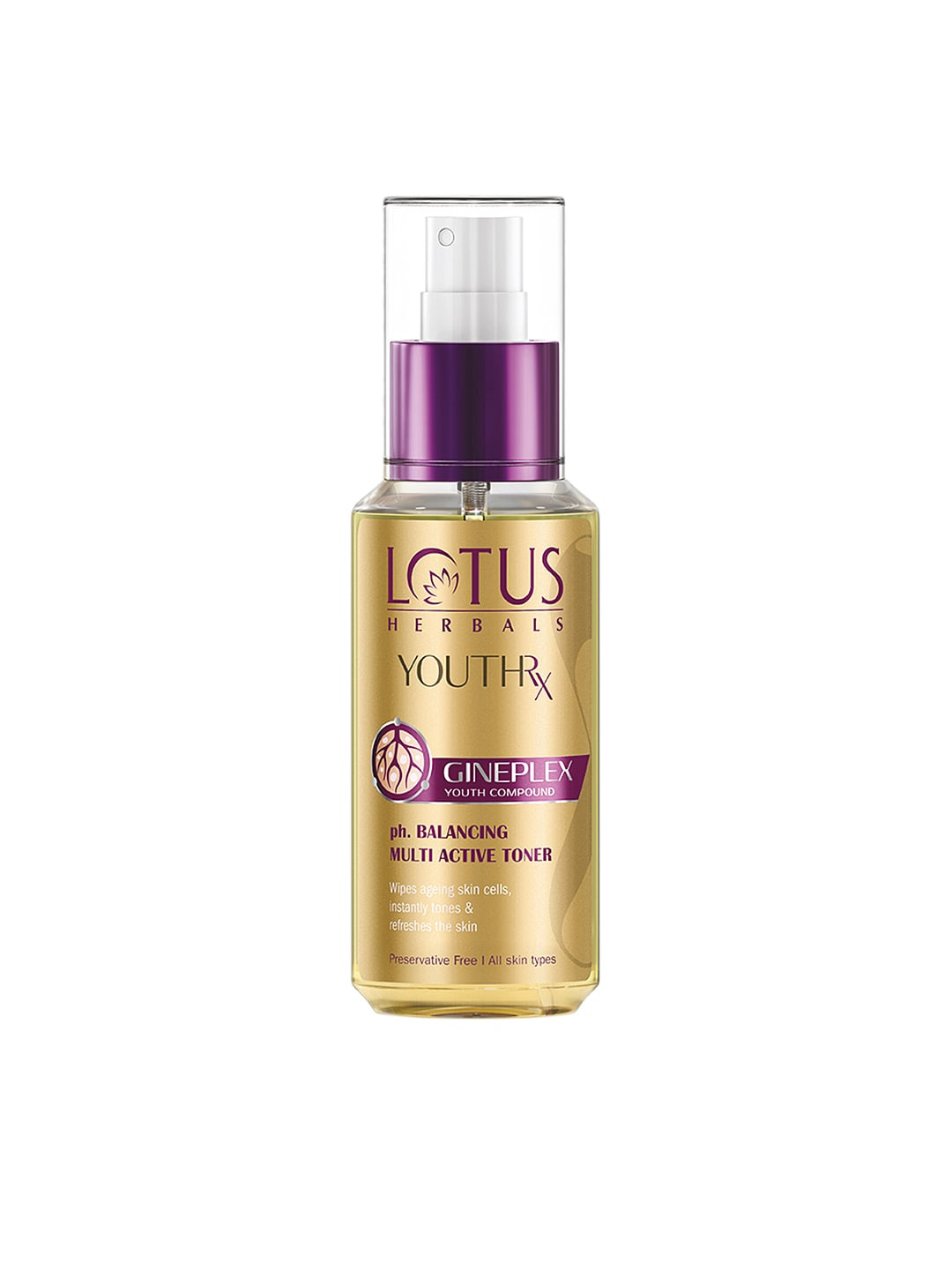 Lotus Herbals Sustainable Youth RxPh Balancing Gineplex Multi Active Toner 100ml