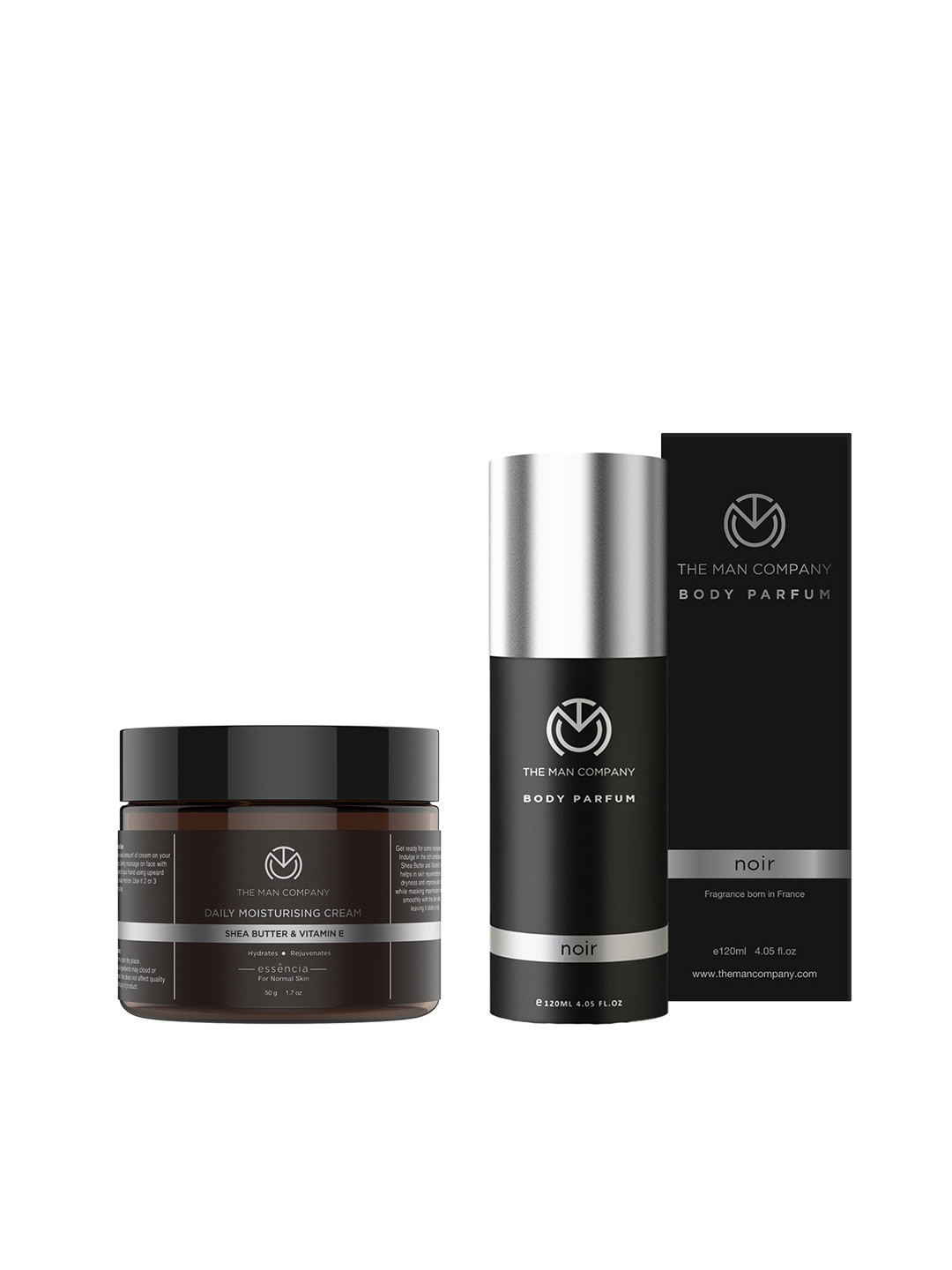 THE MAN COMPANY Set of Shea Butter & Vitamin E Face Moisturiser & Noir Body Perfume