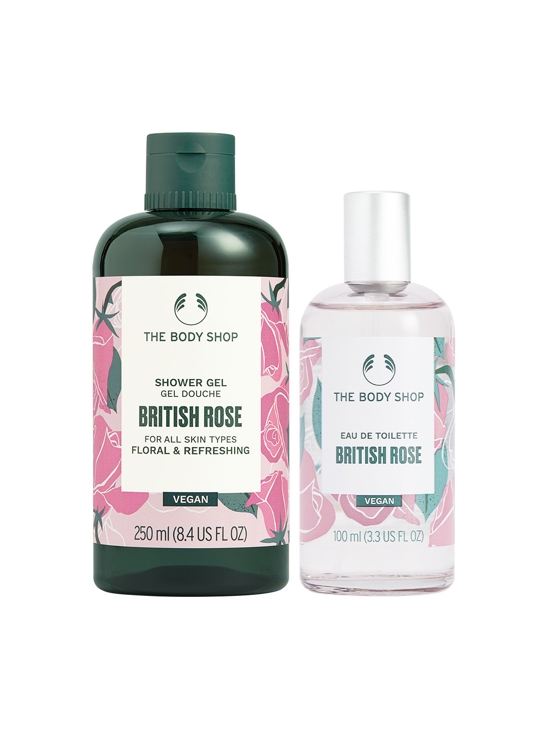 THE BODY SHOP Unisex British Rose Shower Gel & British Rose Body Mist
