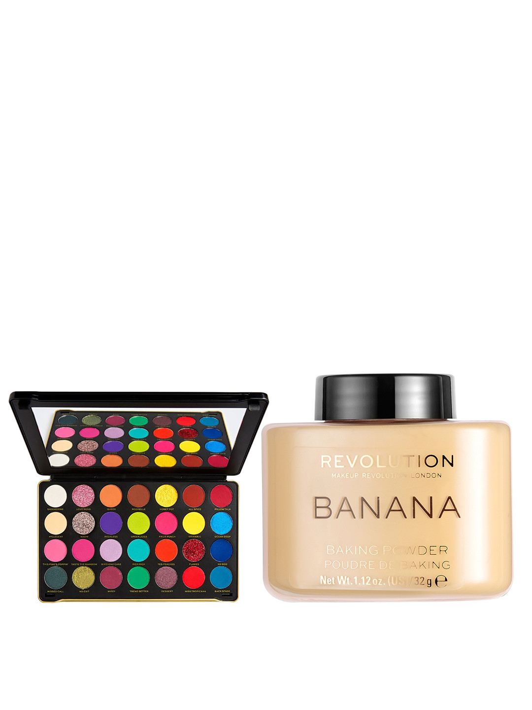 Makeup Revolution London Set Of Baking Powder & Eyeshadow Palette