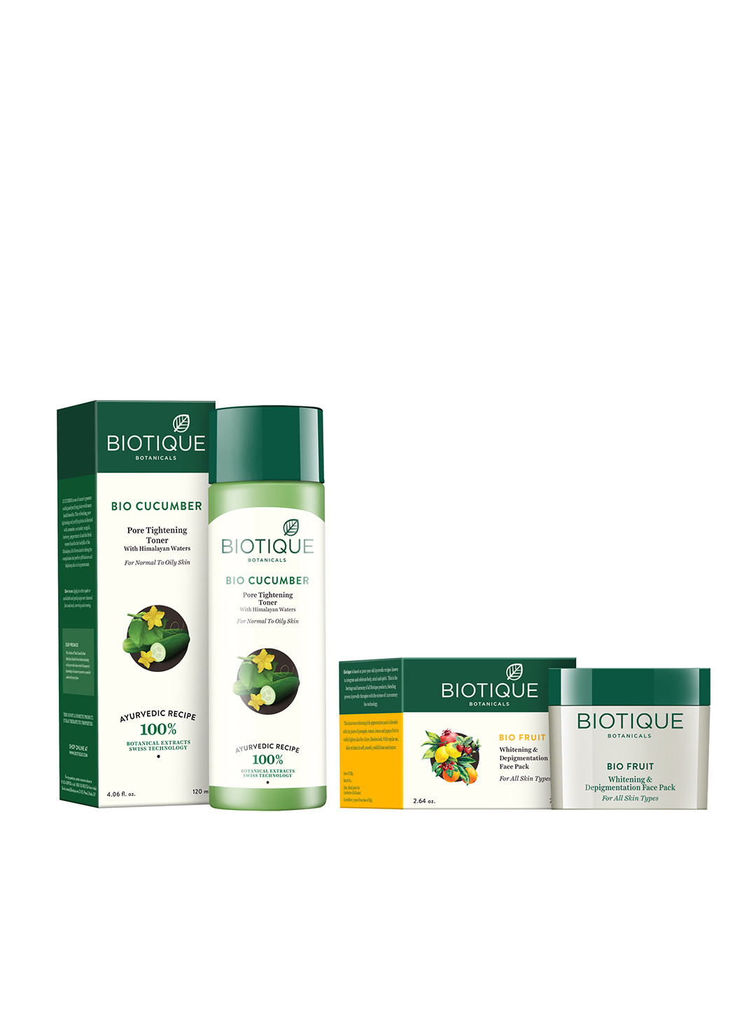 Biotique Set Of Toner & Face Pack