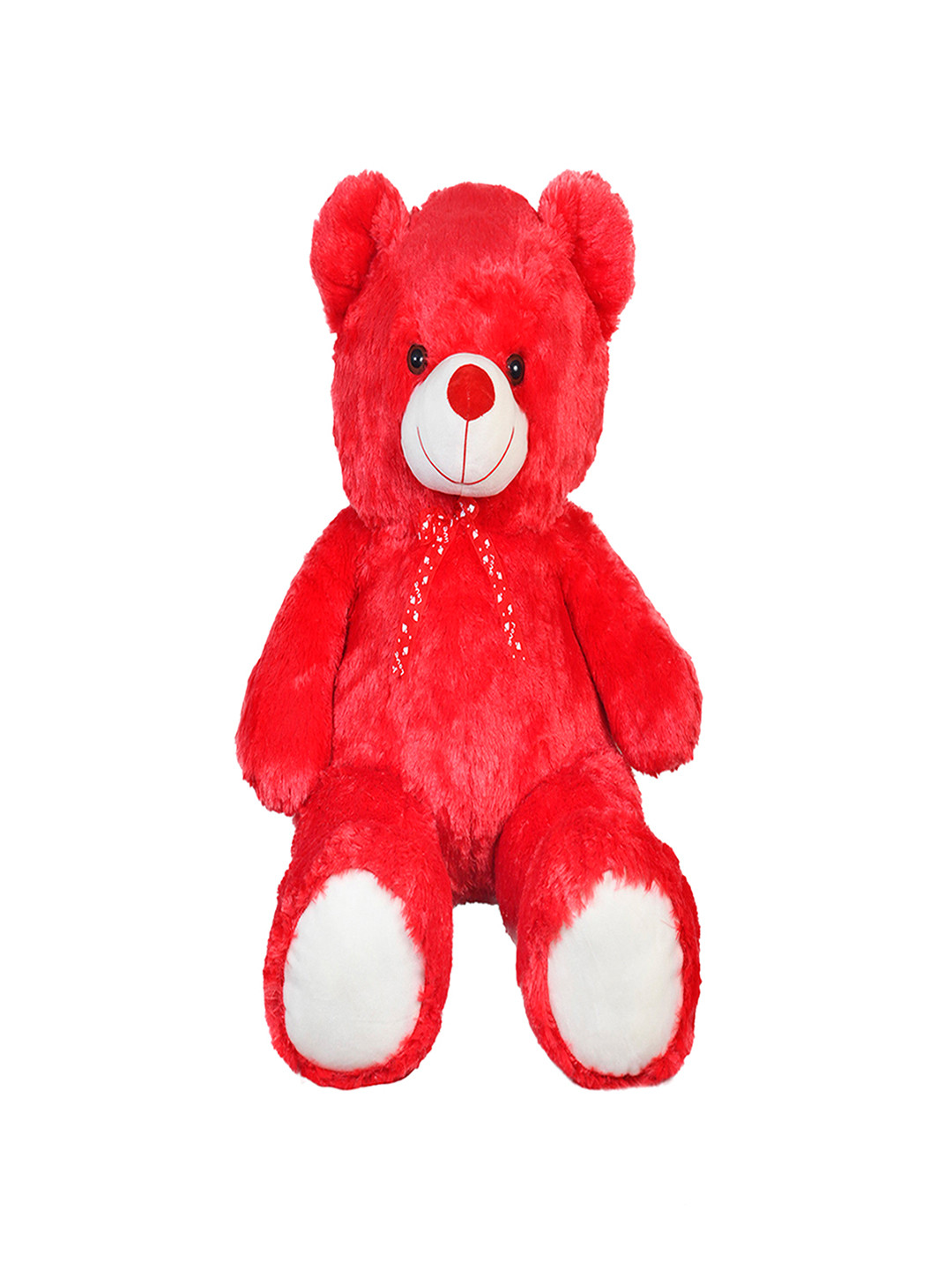 Ultra Kids Red & White Ultra Cuddly Teddy Bear Plush Stuffed Soft Toy