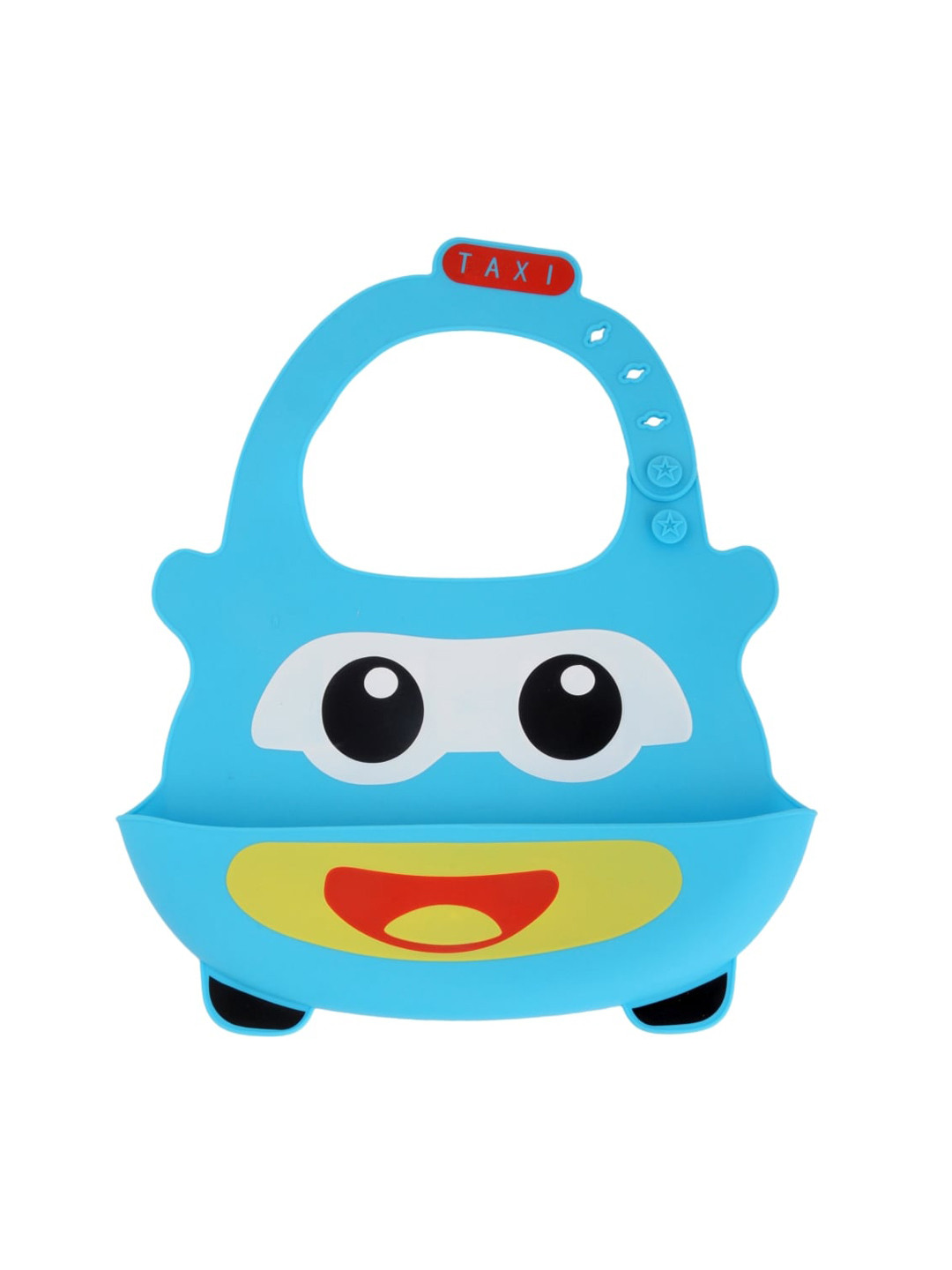 Yellow Bee Boys Blue & Yellow Printed Bib with Crumb Collector