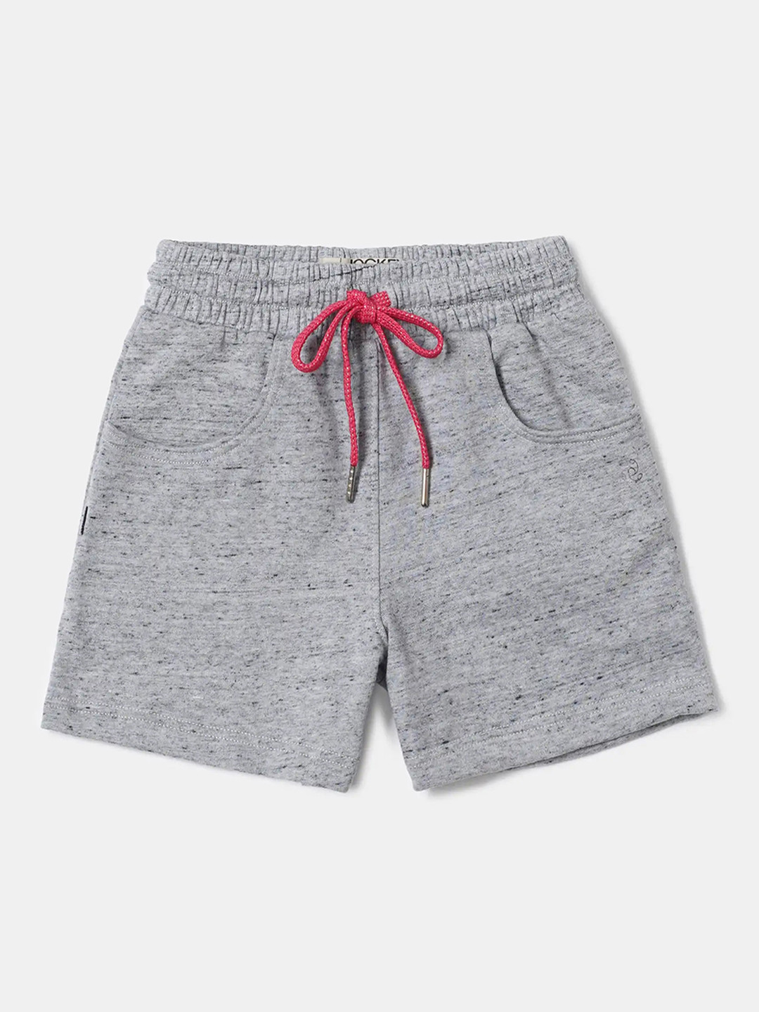 Jockey Girl's Super Combed Cotton Solid Regular Fit Shorts With Drawstrings Closure-AG04