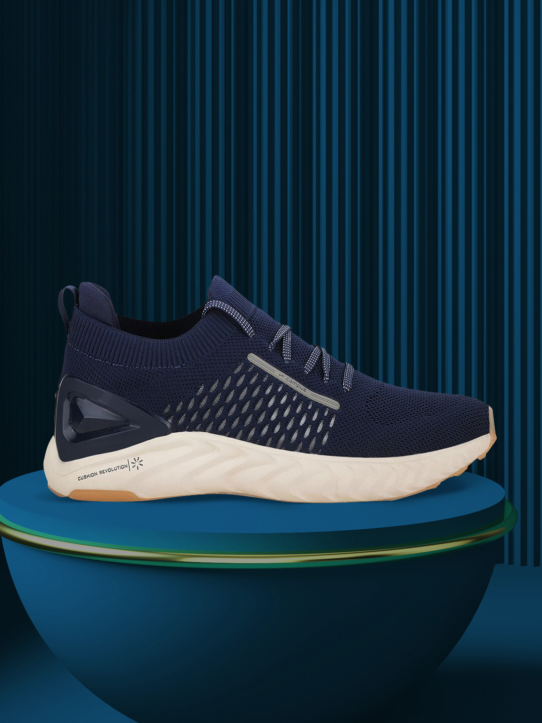 Campus Men Navy Blue Street-Run Shoes