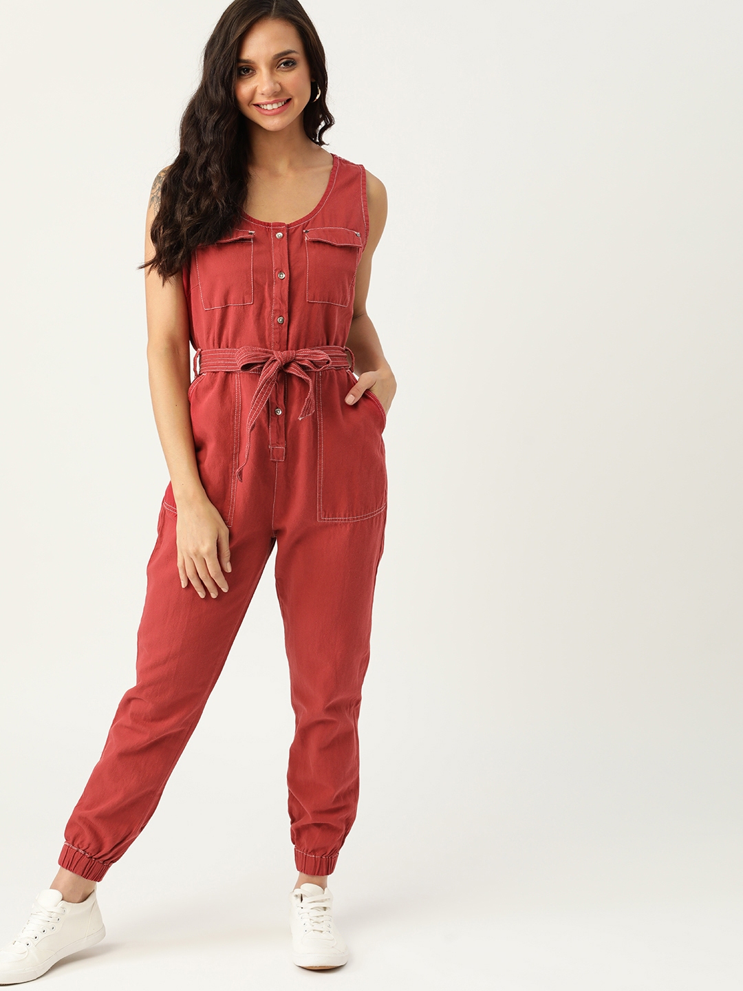 Cotton jogger jumpsuit online