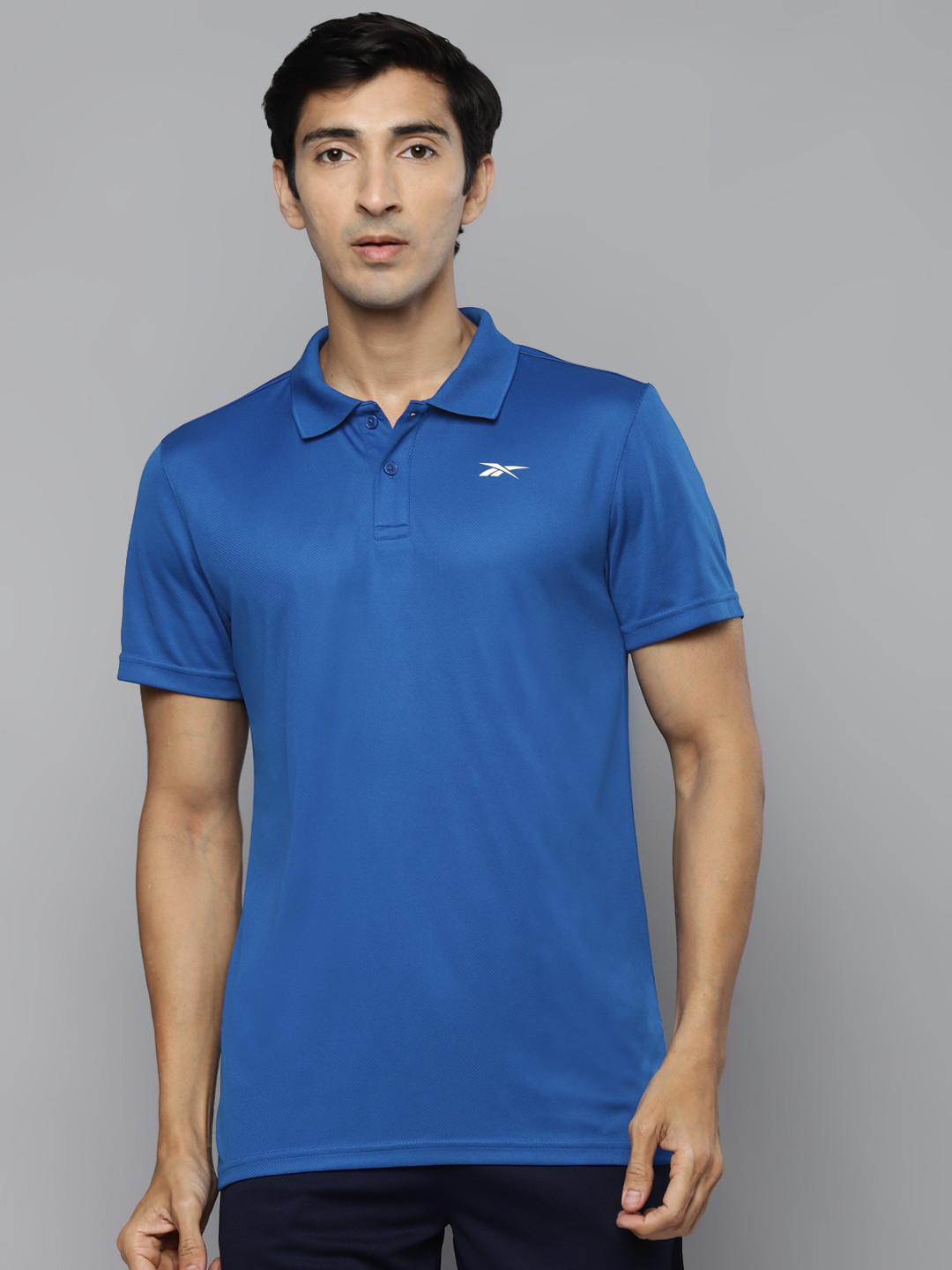 Reebok Men Blue Power Mesh Speedwick Training T-shirt