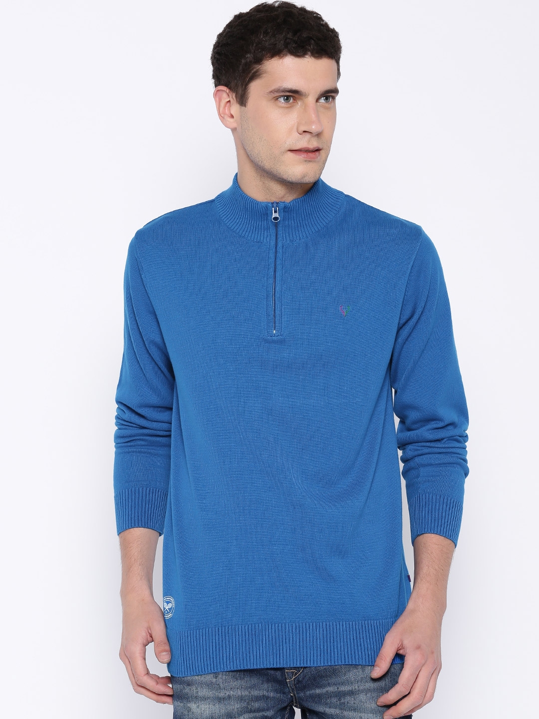 Buy Solly Sport By Allen Solly Blue Wimbledon Sweatshirt Sweatshirts for Men 1357608 Myntra