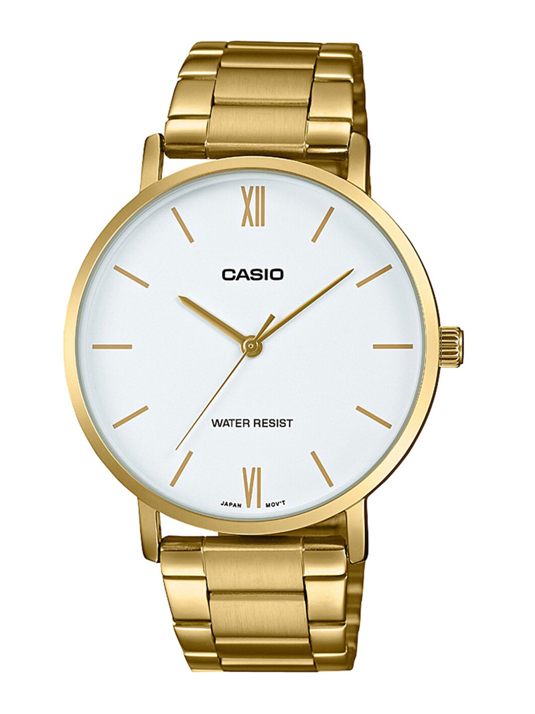 CASIO Men White & Gold-Toned Analogue Watch A1780