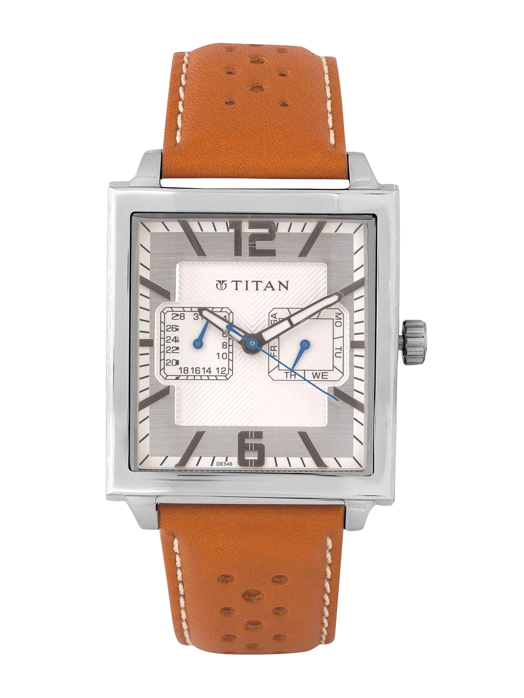 Buy Titan Men White Silver Dial Watch 1678SL01 Watches for Men