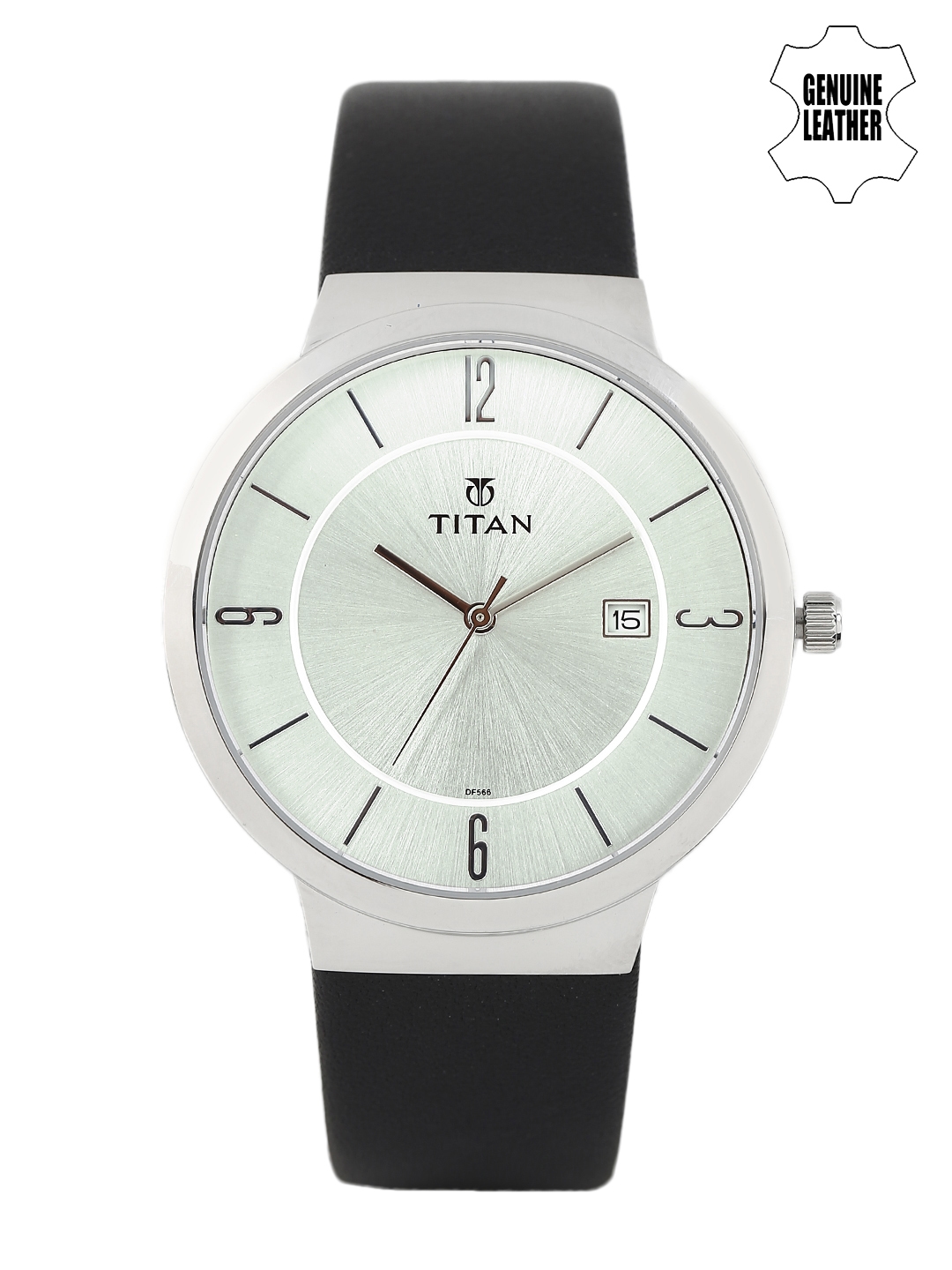 Titan Men Silver Toned Dial Watch 90053SL01J