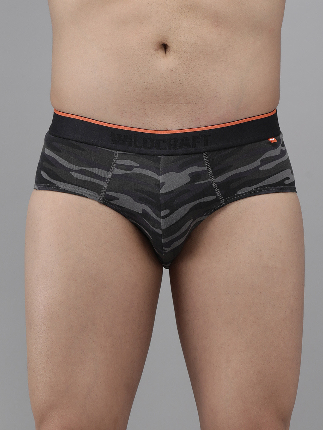 Wildcarft Men Black Camouflage Printed Antimicrobial Antiodour Briefs 8903338321415