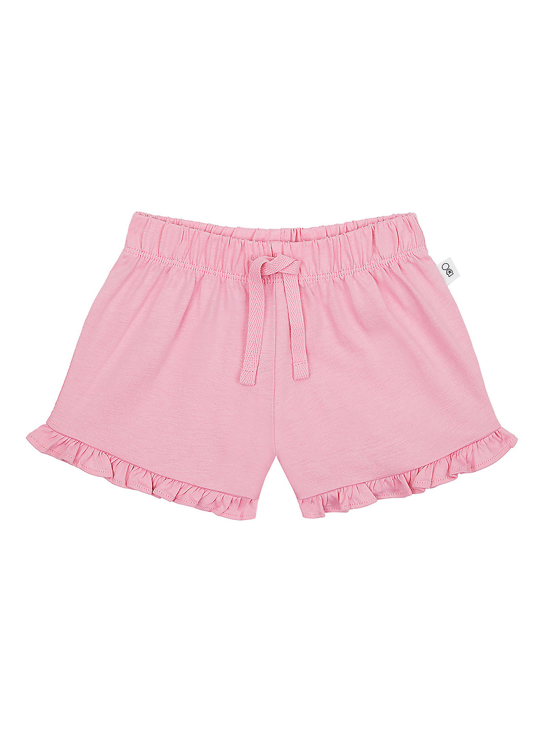 mothercare Girls Pink Solid Regular Fit Pure Cotton Shorts