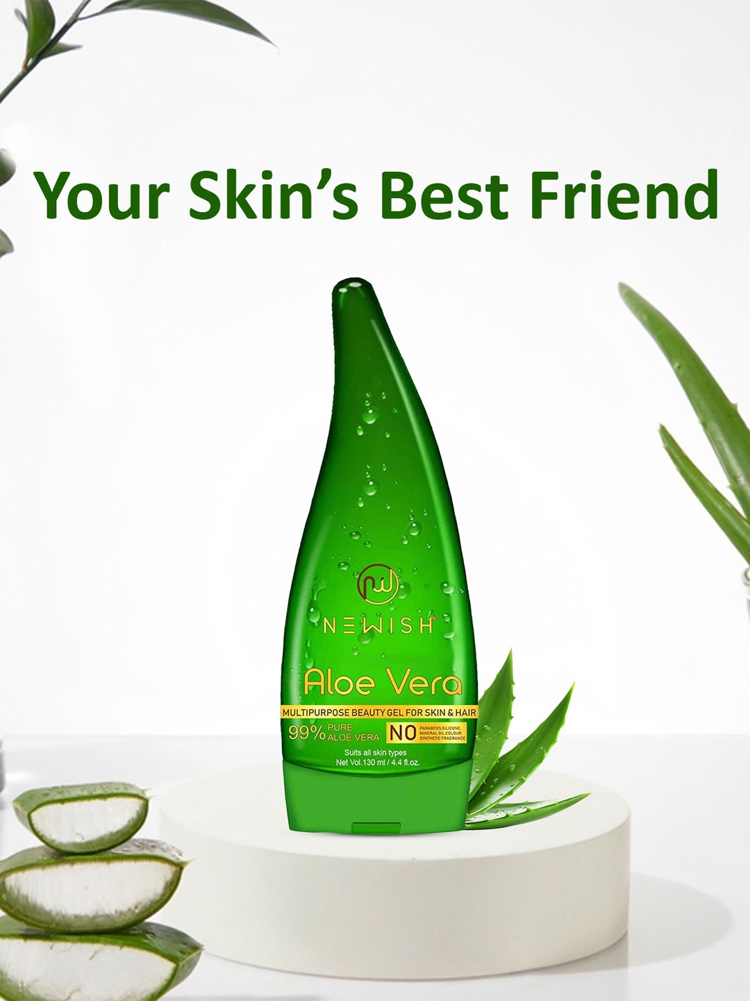 Buy NEWISH Pure Aloe Vera Gel for Face Hair 130 ml Serum and Gel for Unisex 13653588 Myntra