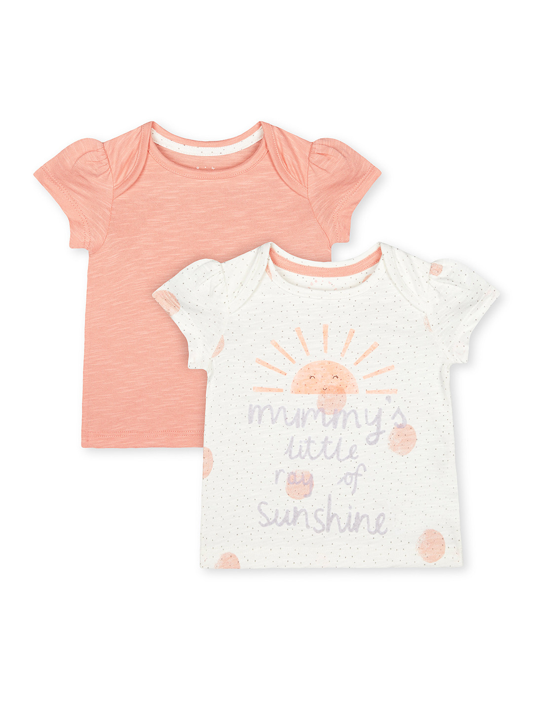 Mothercare Girls Pack Of 2 Regular Tops
