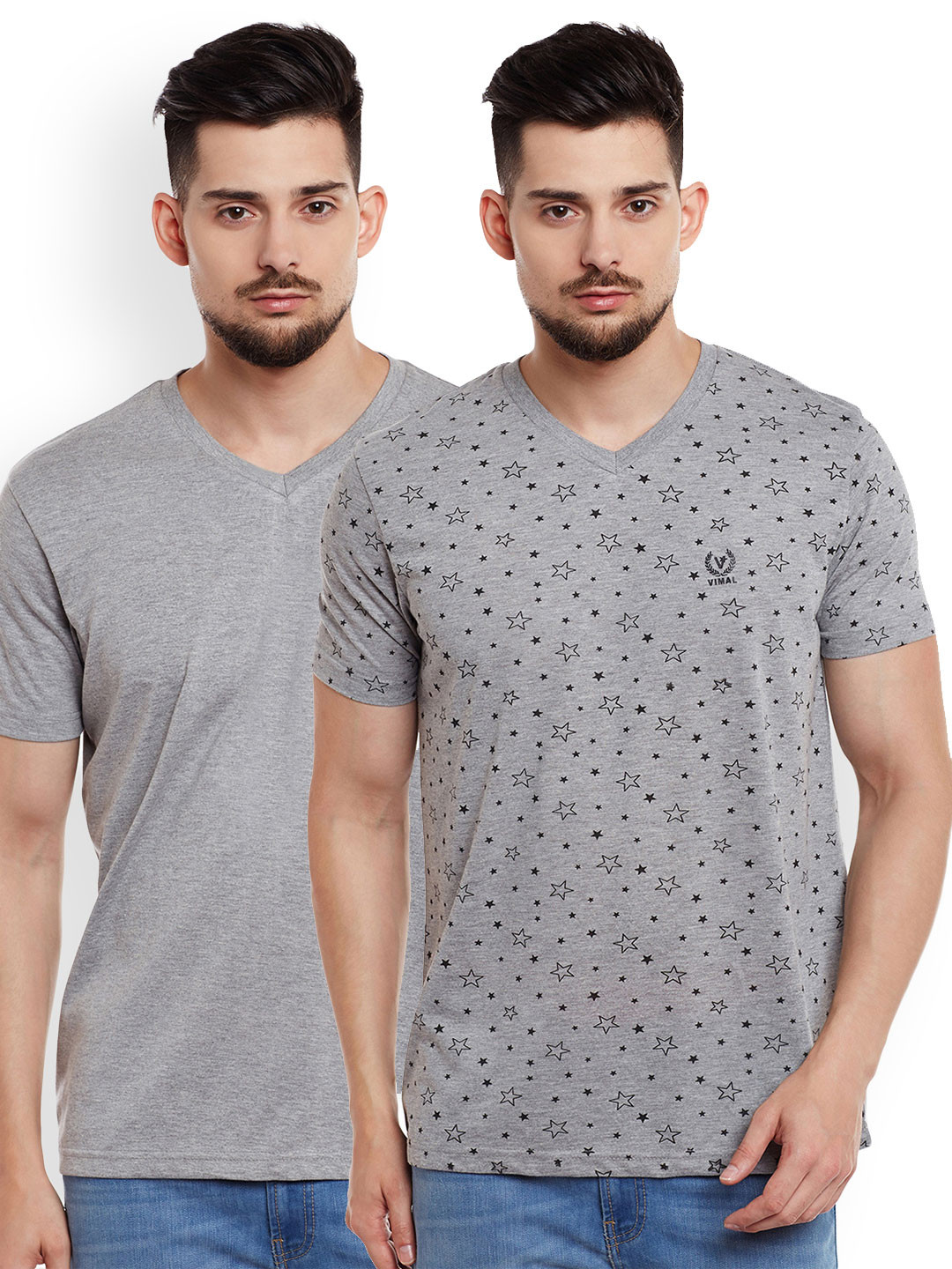 MACK Men Pack of 2 Cotton T-shirts