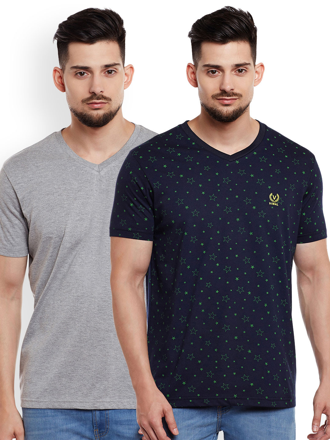 MACK Men Pack of 2 Cotton T-shirts