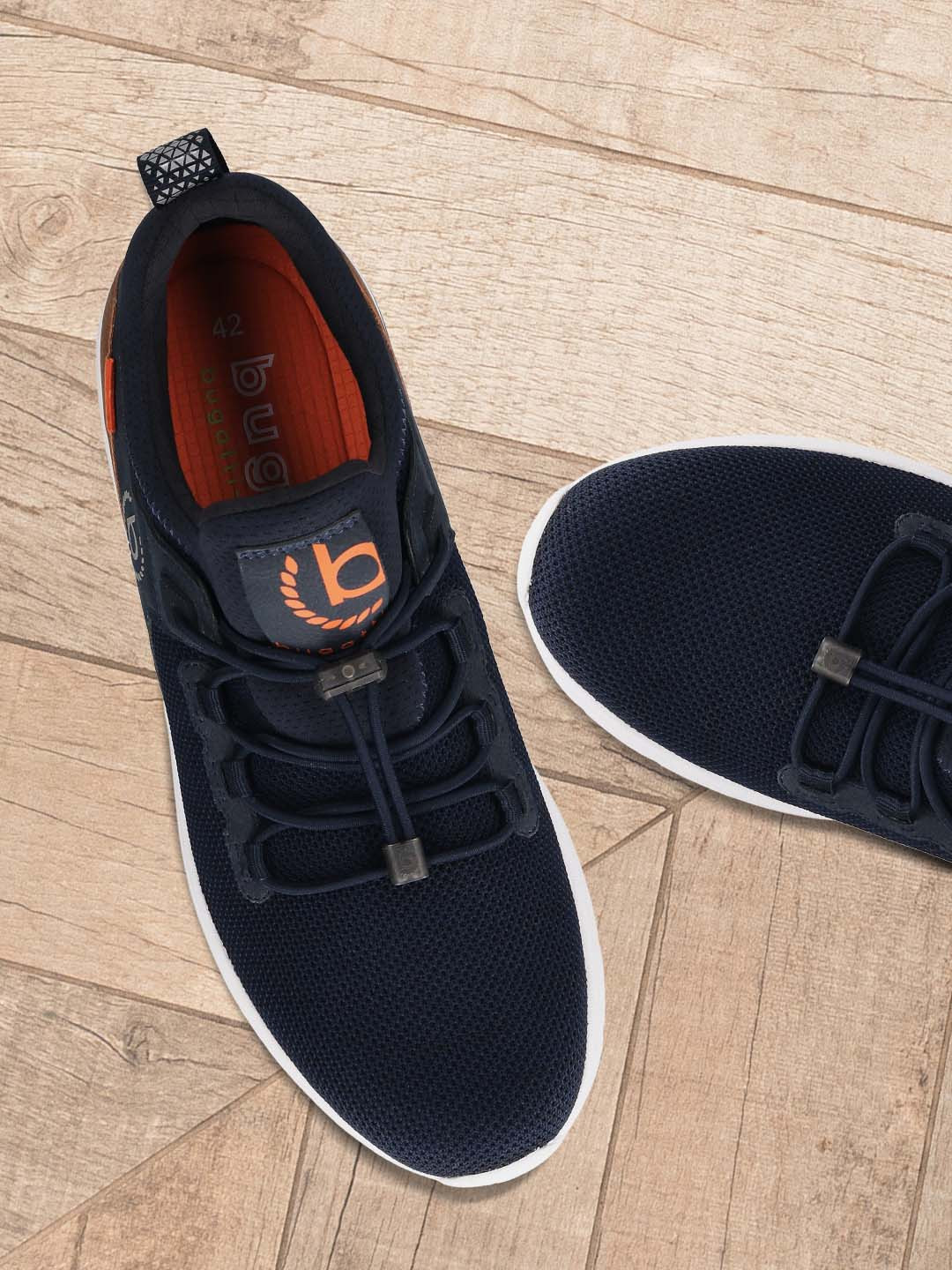 Bugatti Numbis Men Navy Blue Textile Running Shoes
