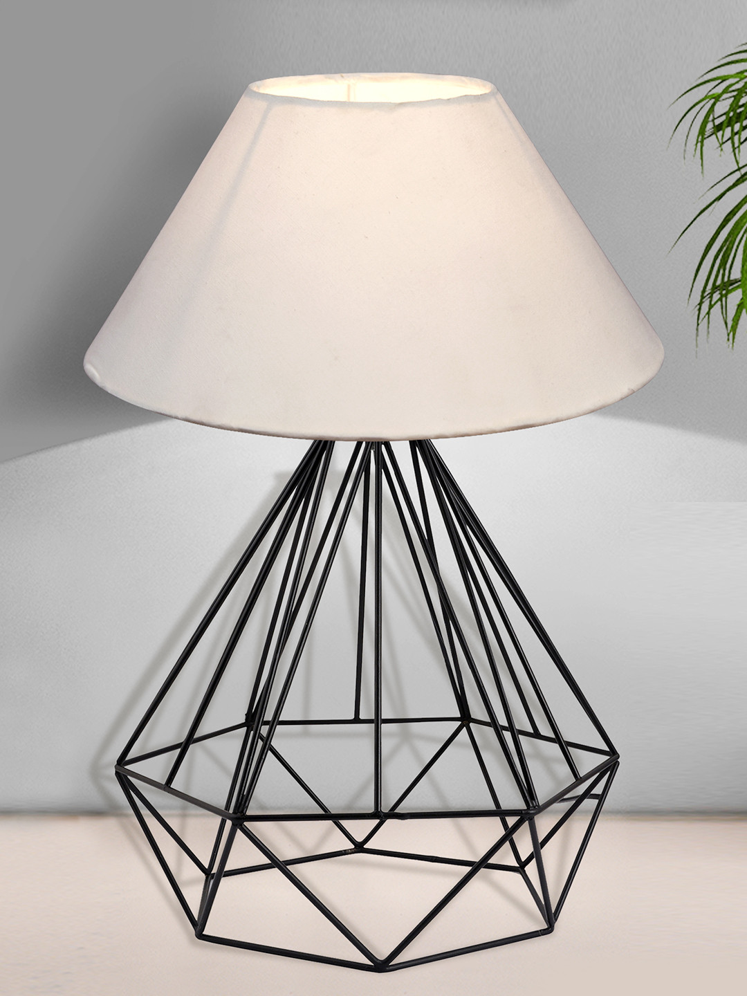 Homesake Black & White Solid Classic Country Bedside Standard Table Lamp with Shade