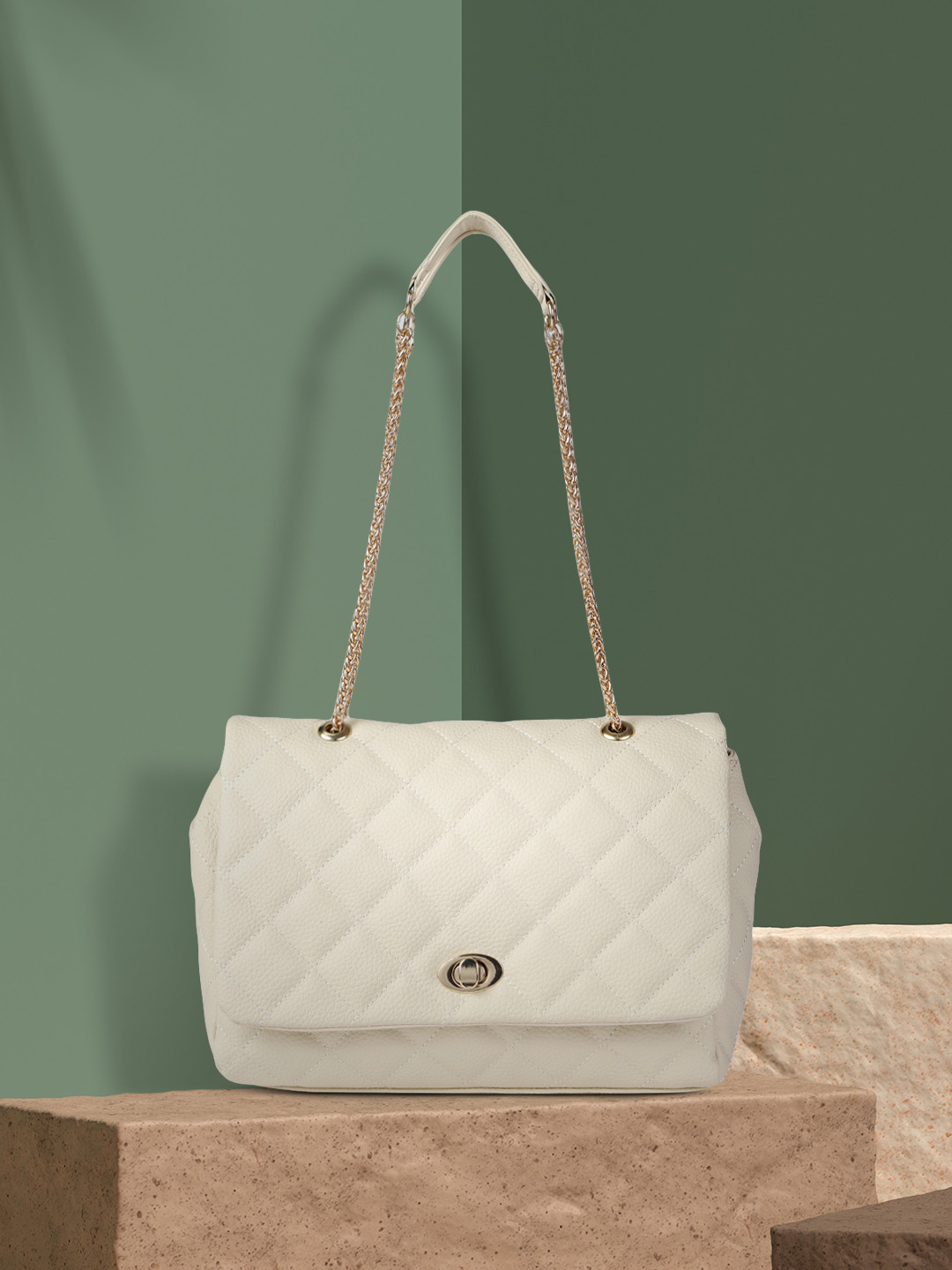 Accessorize London Women Faux Leather Magda Oversized Shoulder