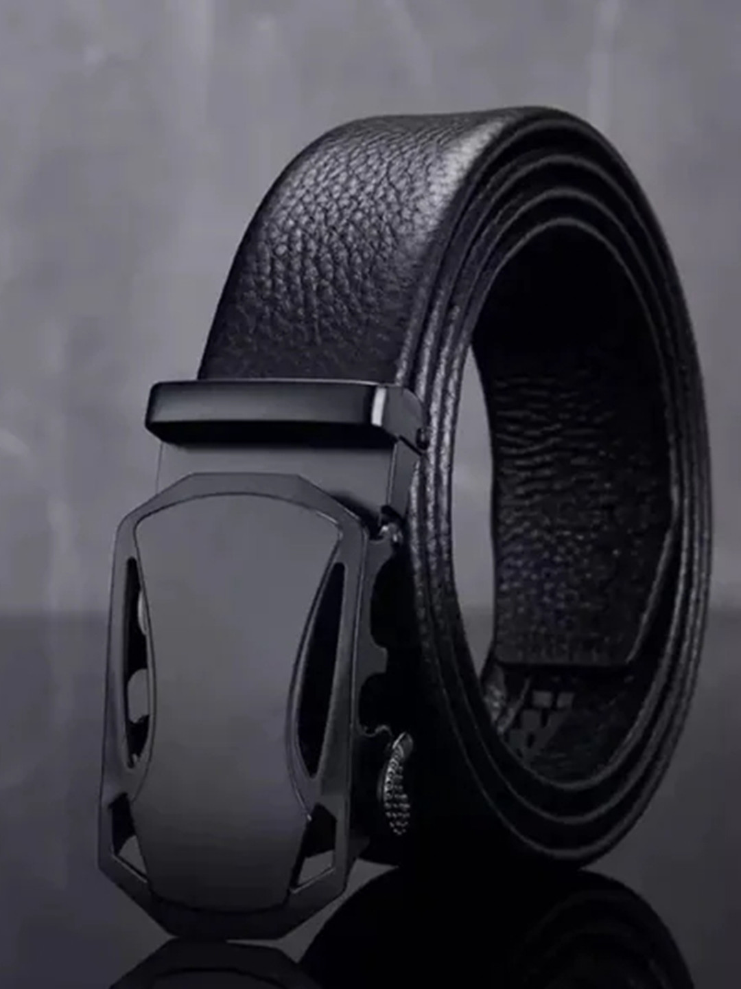 Kastner Men Black Textured Belt