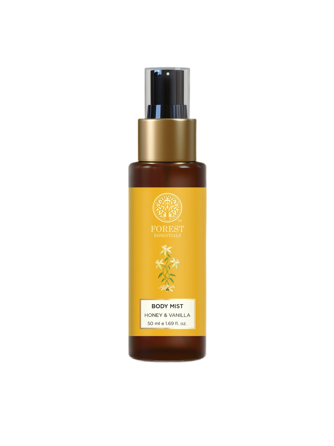 Forest Essentials Travel Size Hydrating Body Mist Spray with Honey & Vanilla - 50ml