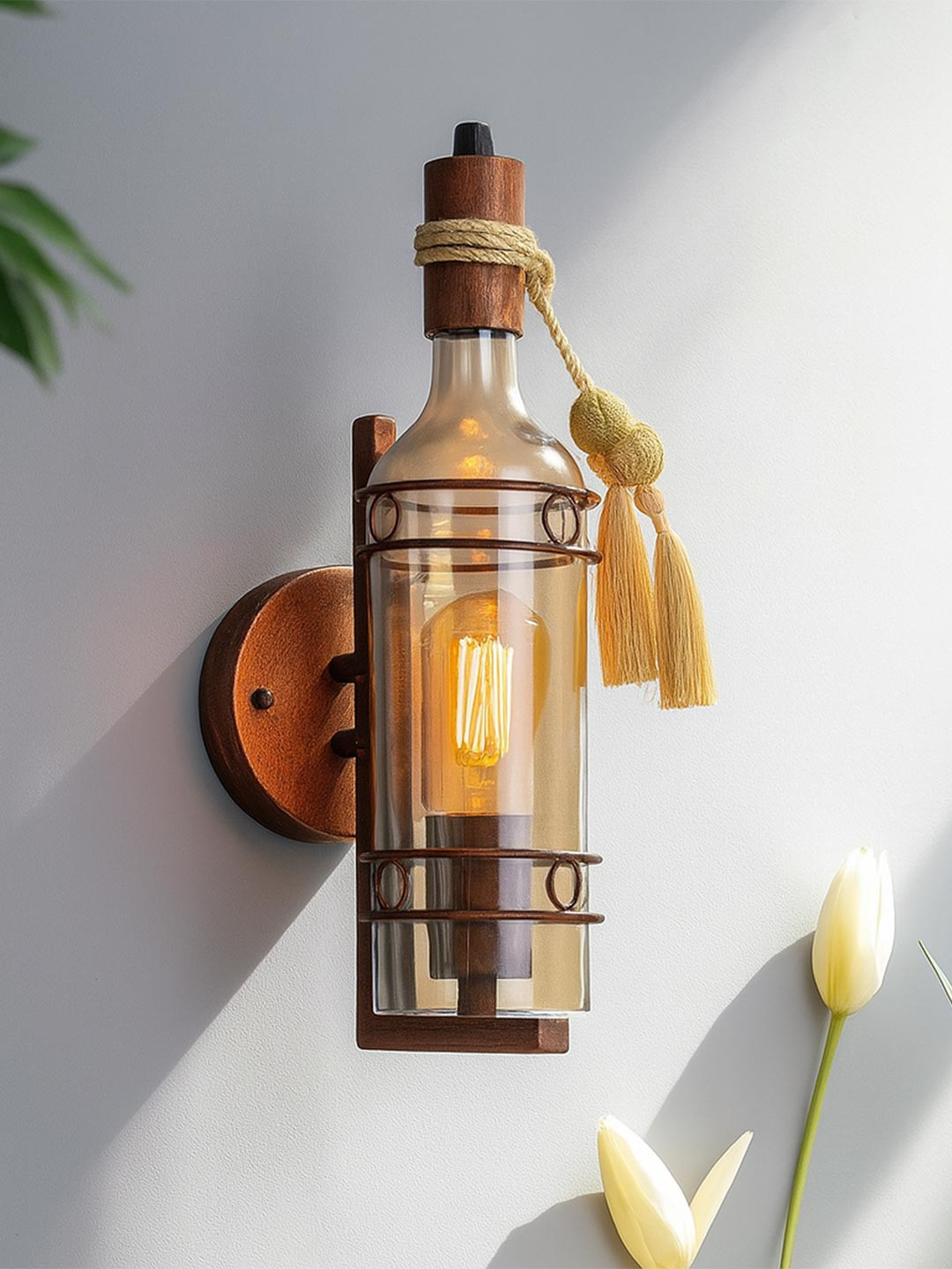 Homesake Bronze-Toned Solid Classic Country Wall Lamp