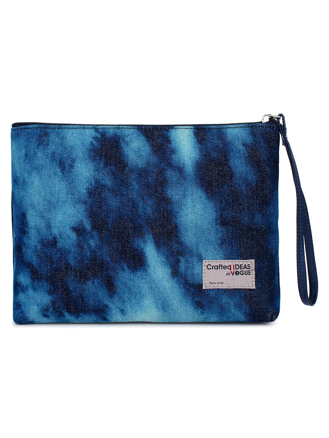 Spice Art Women Blue & Black Printed Pouch