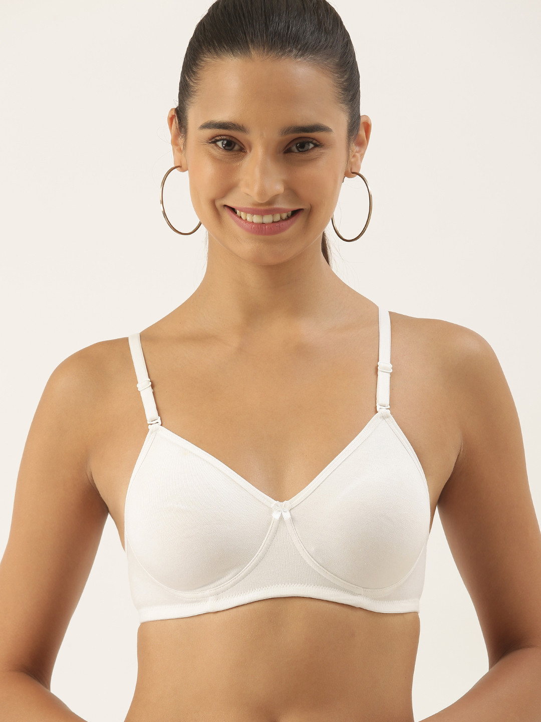 DressBerry White Everyday Bra Full Coverage