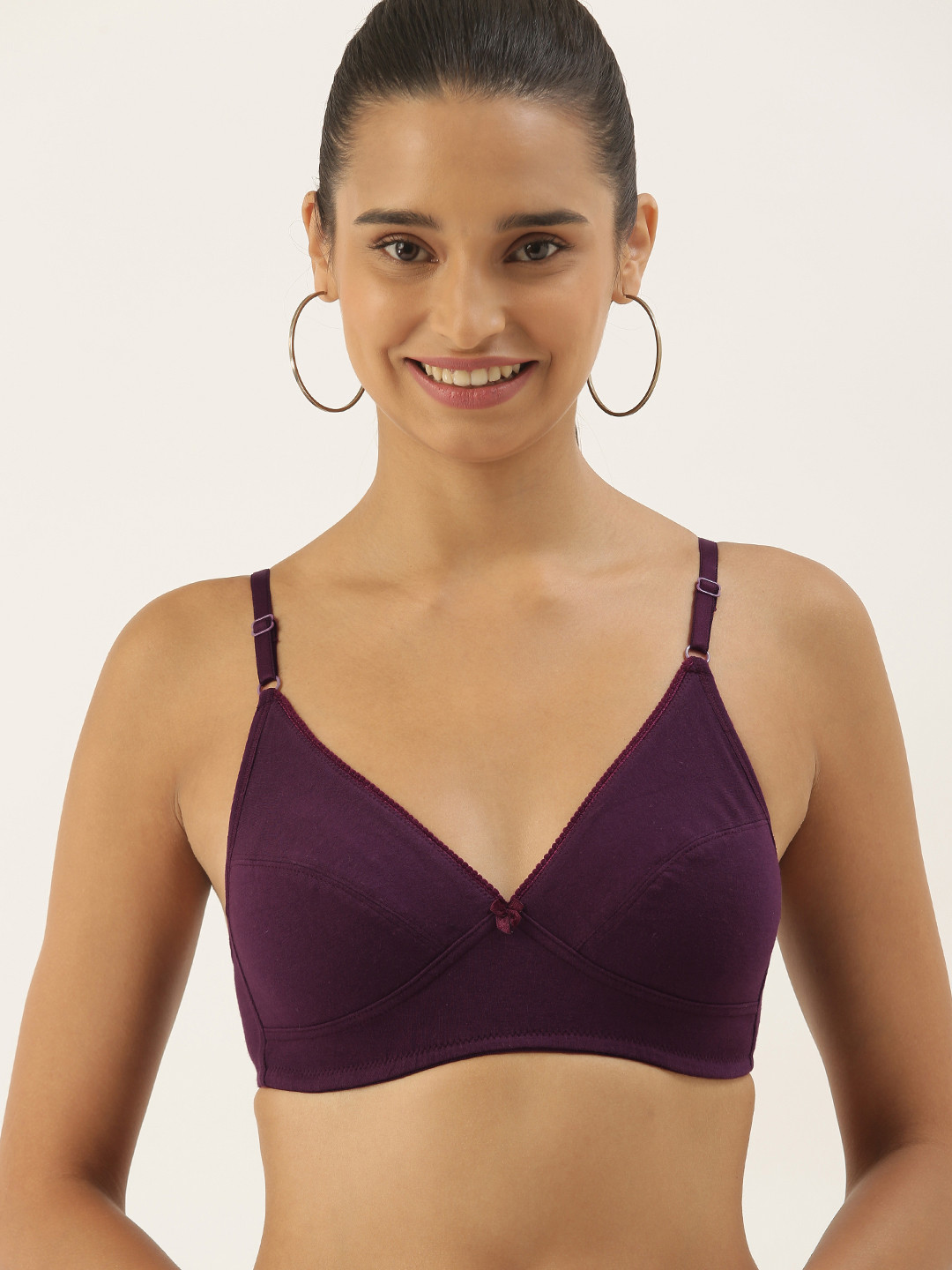 DressBerry Purple Everyday Bra Full Coverage