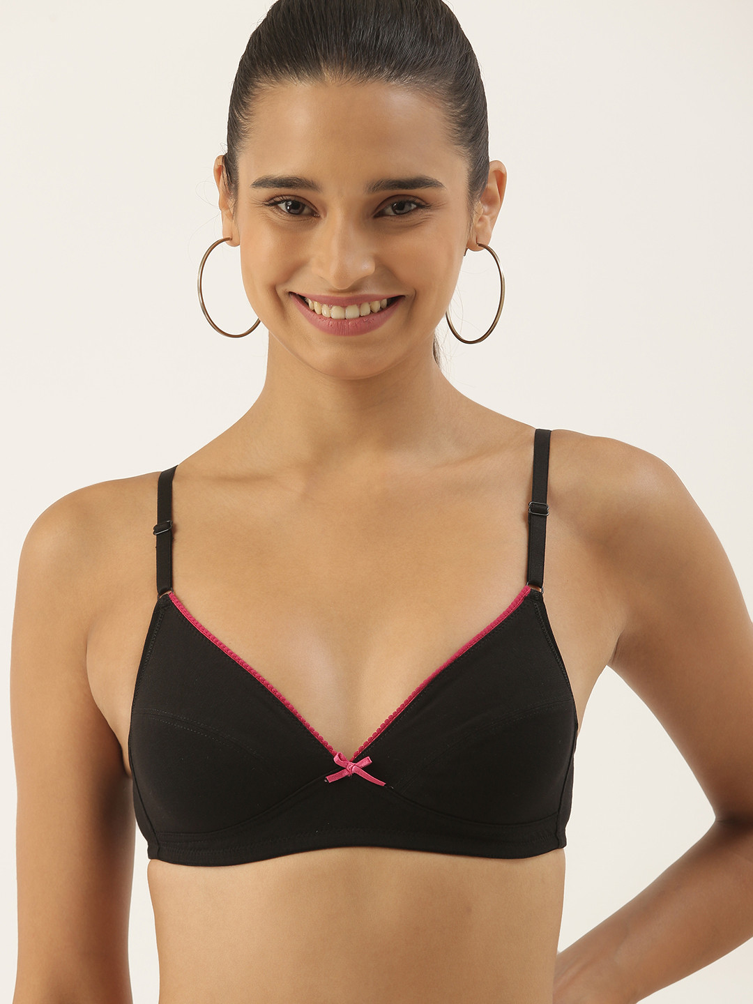 DressBerry Black Medium Coverage Everyday Bra