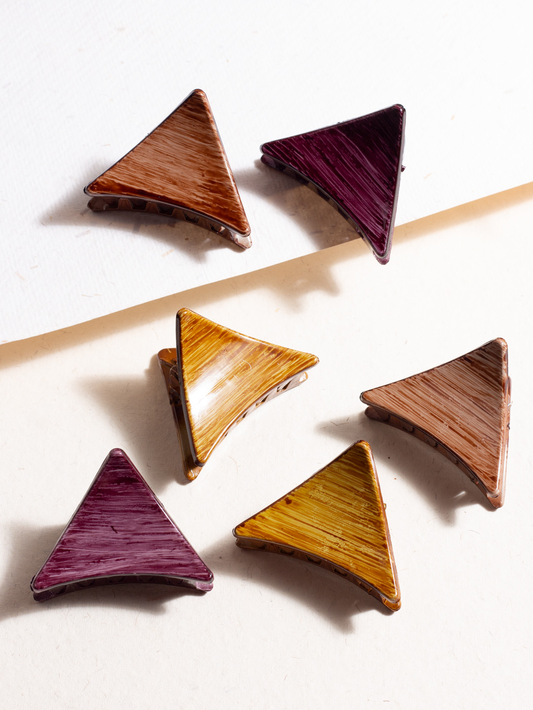 AccessHer Set Of 6 Multicoloured Claw Clip