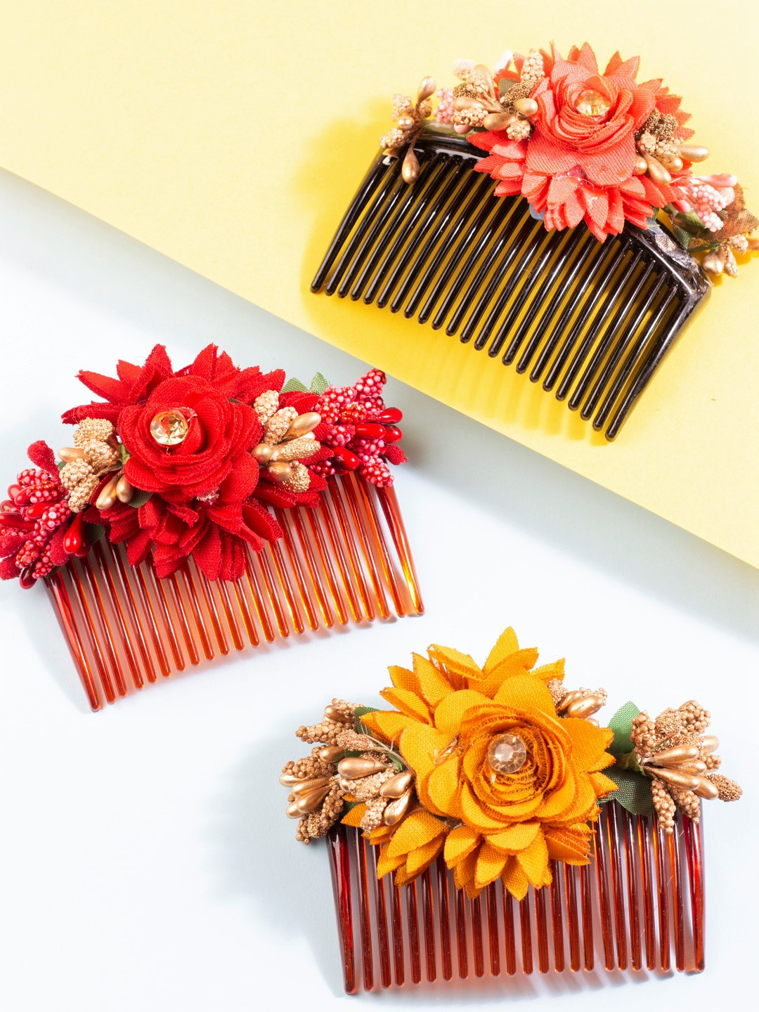 AccessHer Pack Of 3 Comb Pins