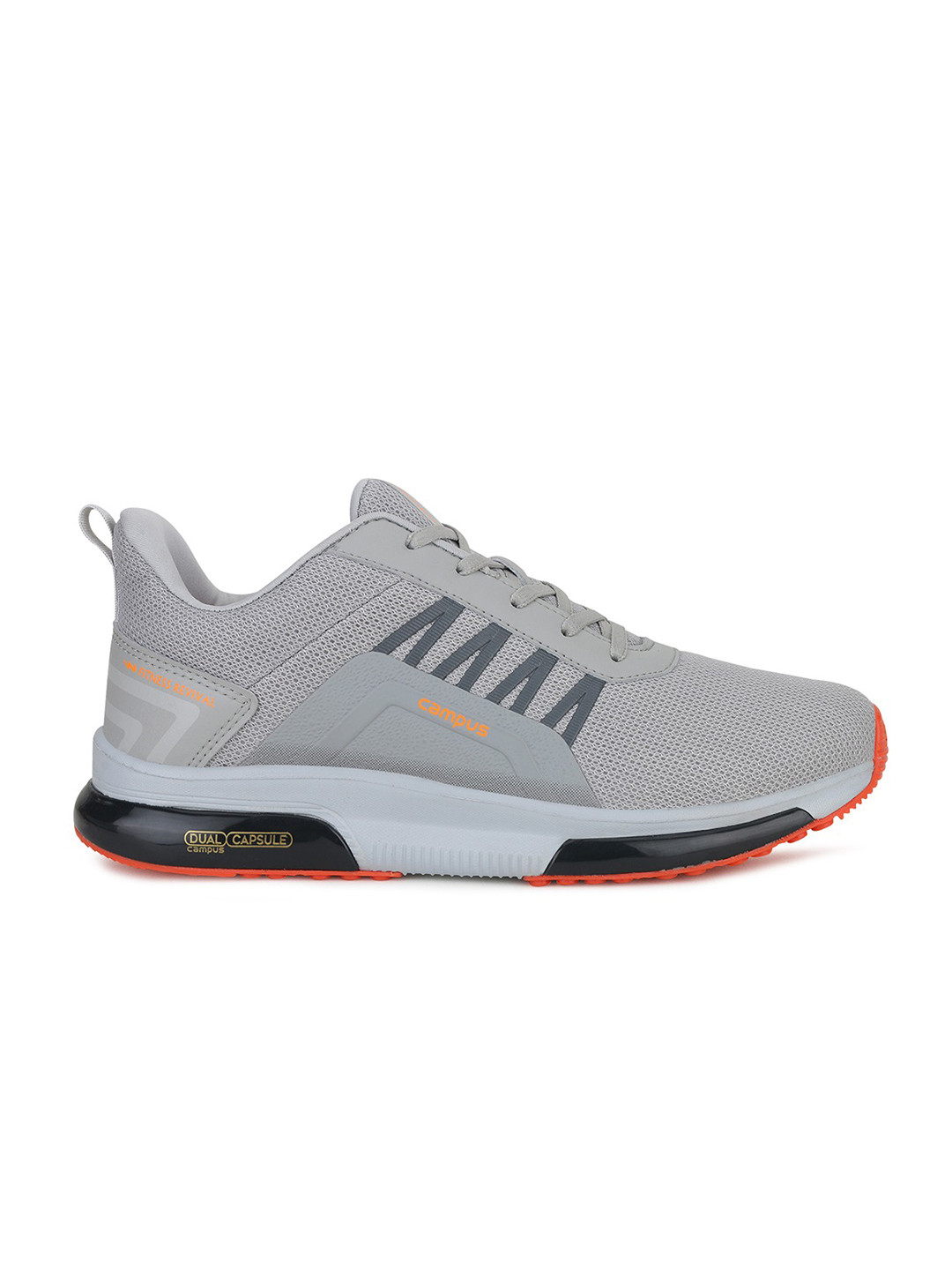 Campus Men BRAZIL PRO Grey Mesh Running Shoes