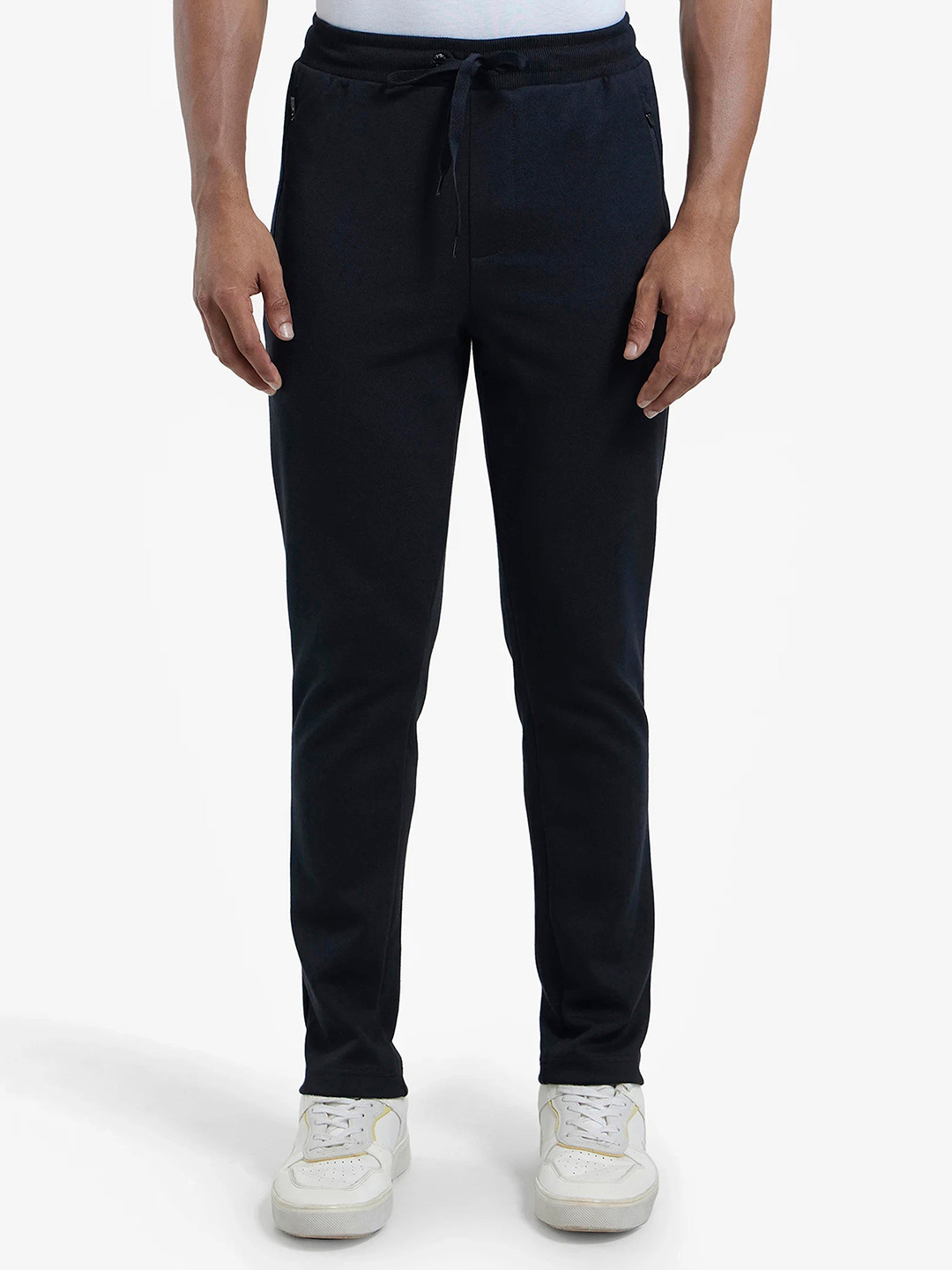 Jockey Combed Cotton Rich Pique Slim Fit Trackpant with Side Zipper Pockets-AM44