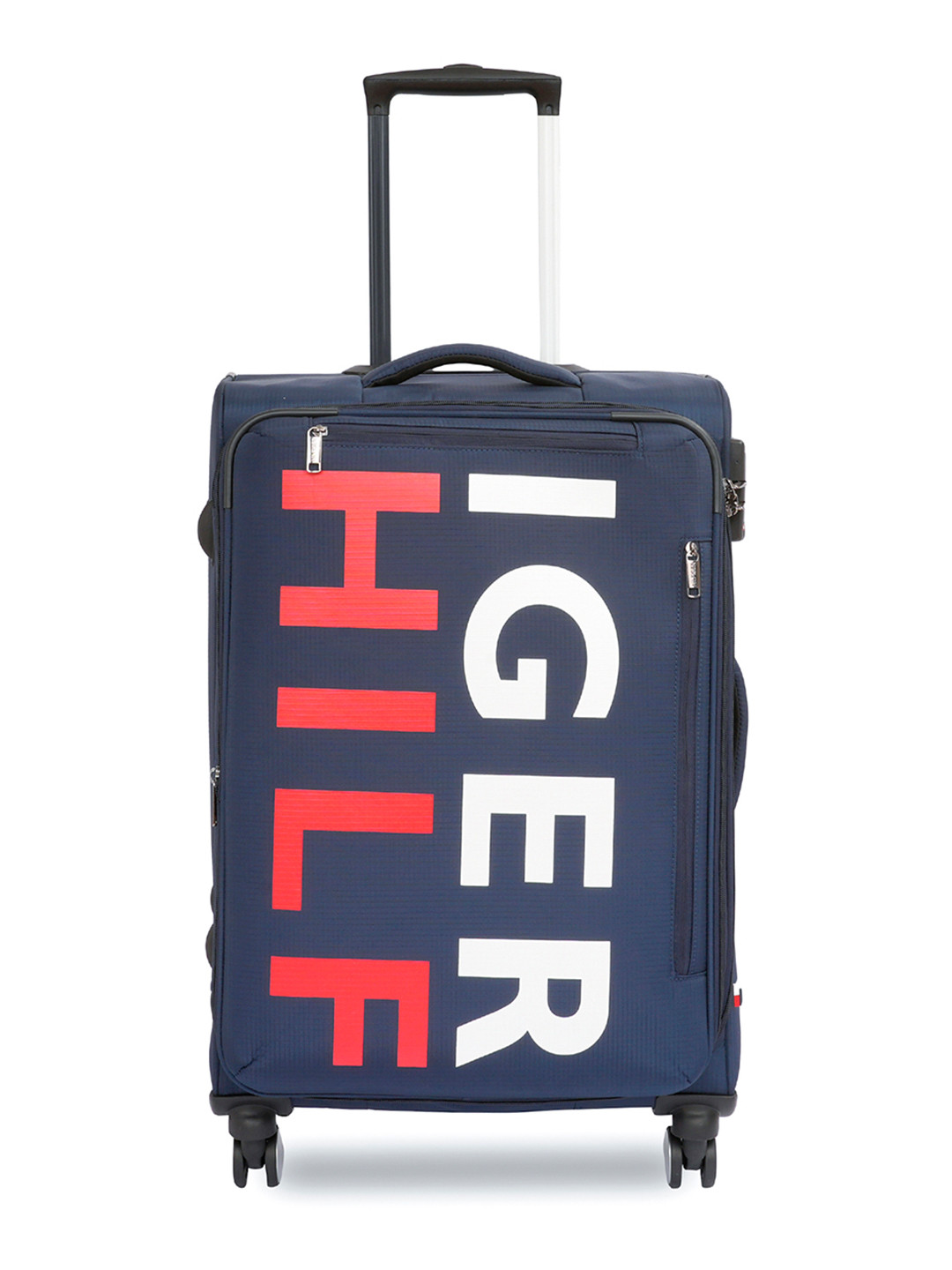 Tommy Hilfiger Brand Logo Printed Medium Trolley Suitcase